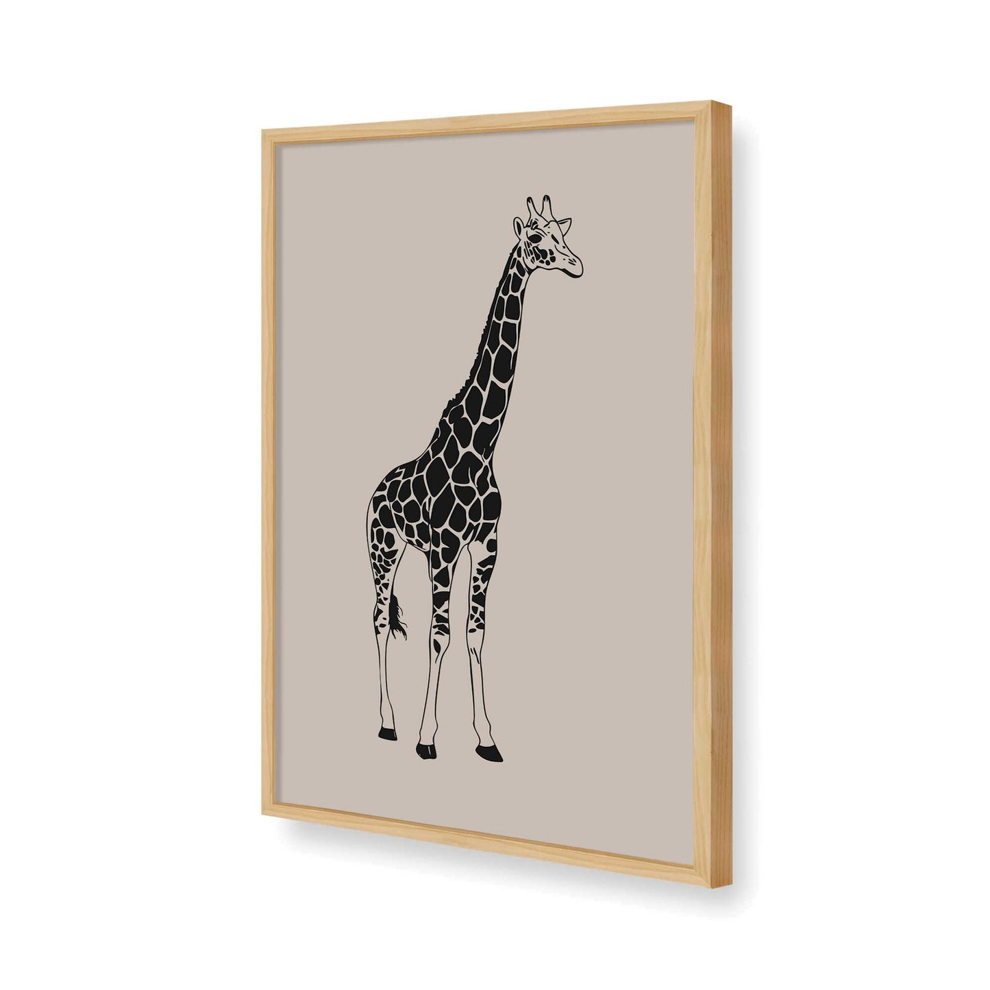 [Color:American Maple], Picture of art in a American Maple frame of the corner