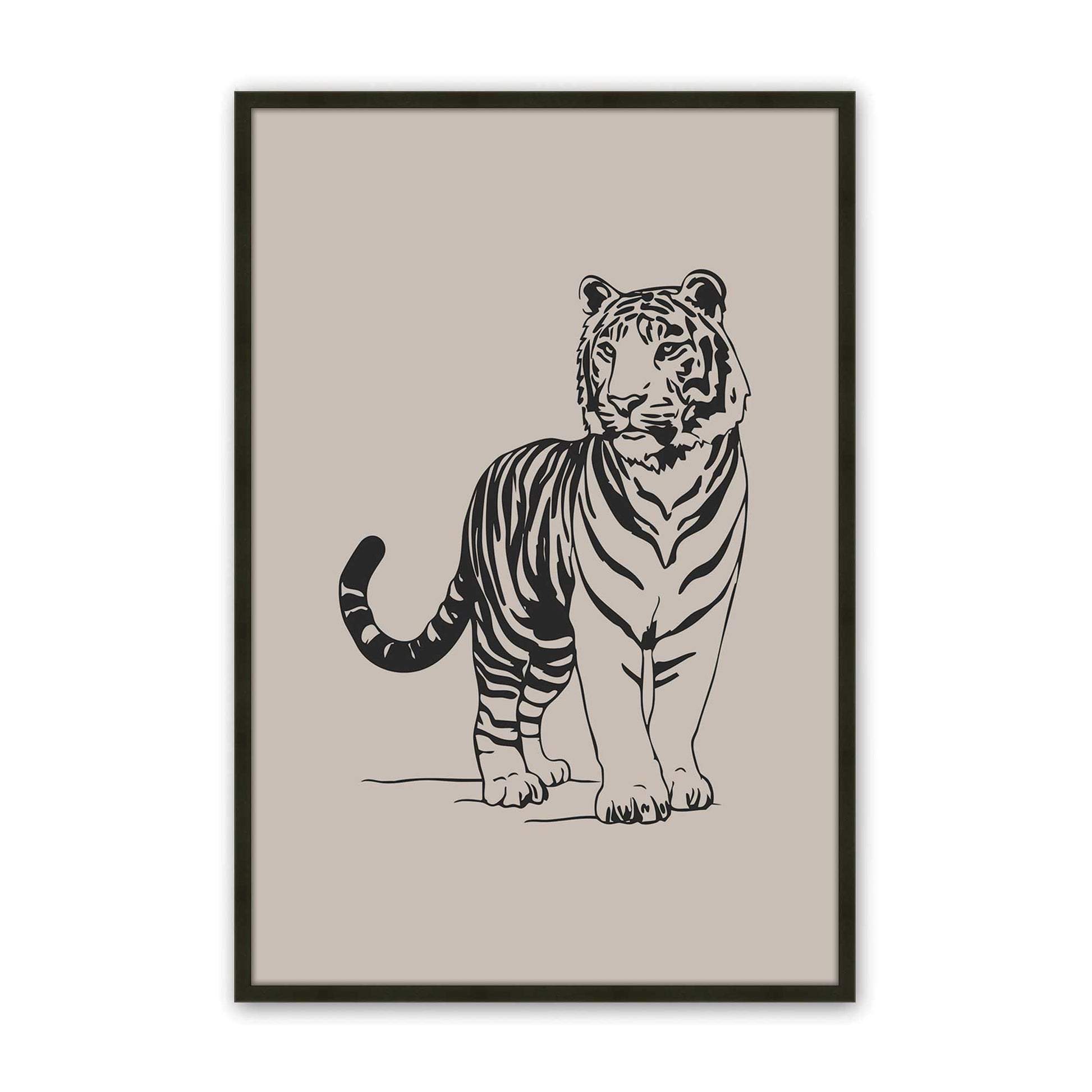 [Color:Satin Black], Picture of art in a Satin Black frame