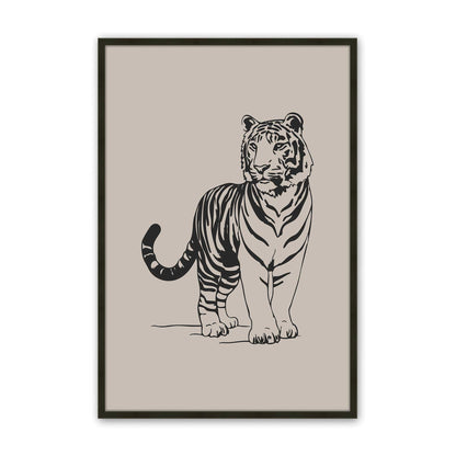 [Color:Satin Black], Picture of art in a Satin Black frame