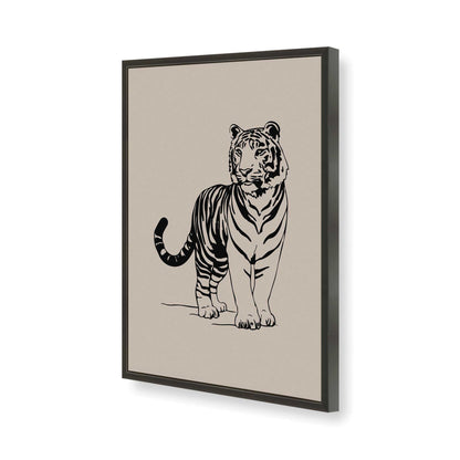 [Color:Satin Black], Picture of art in a Satin Black frame of the corner