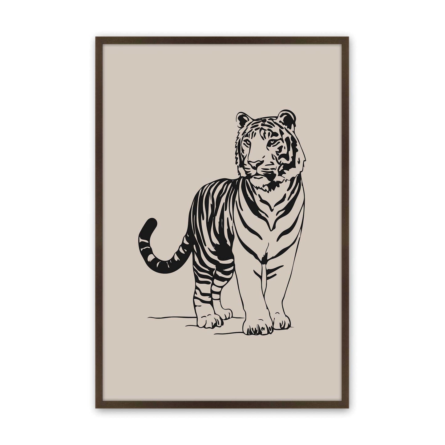 [Color:Brown], Picture of art in a Brown frame