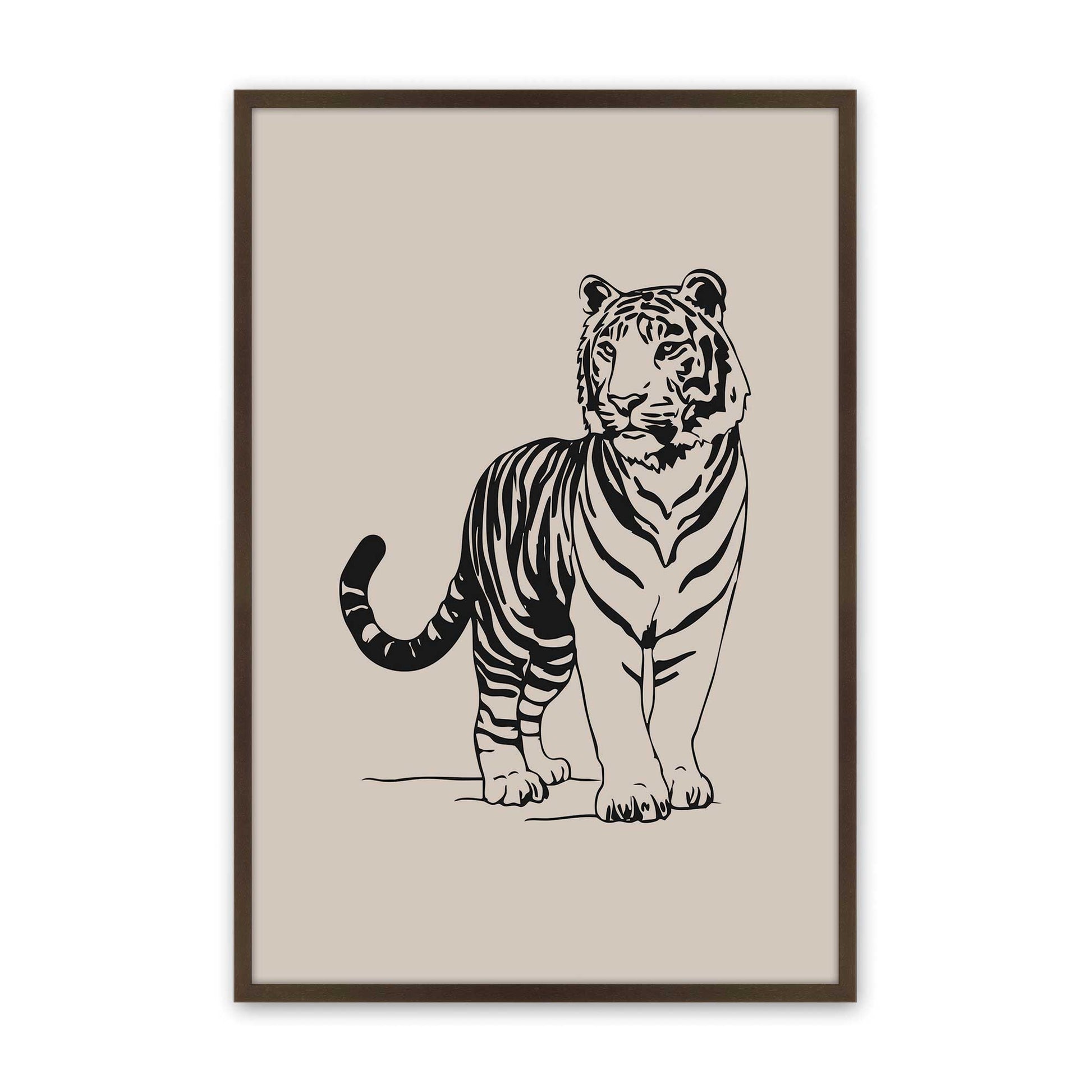 [Color:Brown], Picture of art in a Brown frame