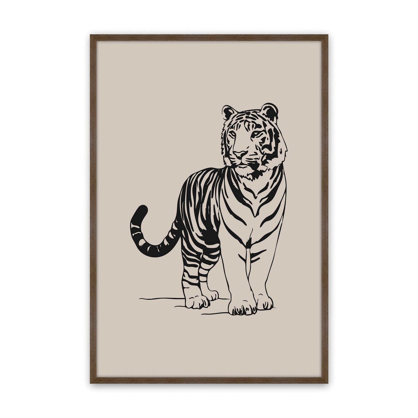 [Color:Walnut], Picture of art in a Walnut frame