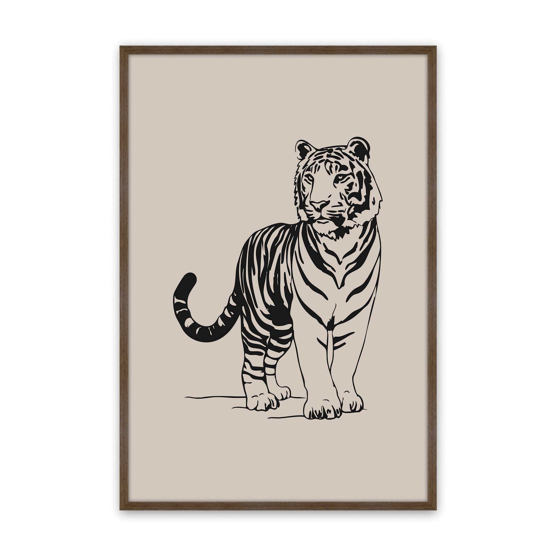 [Color:Walnut], Picture of art in a Walnut frame