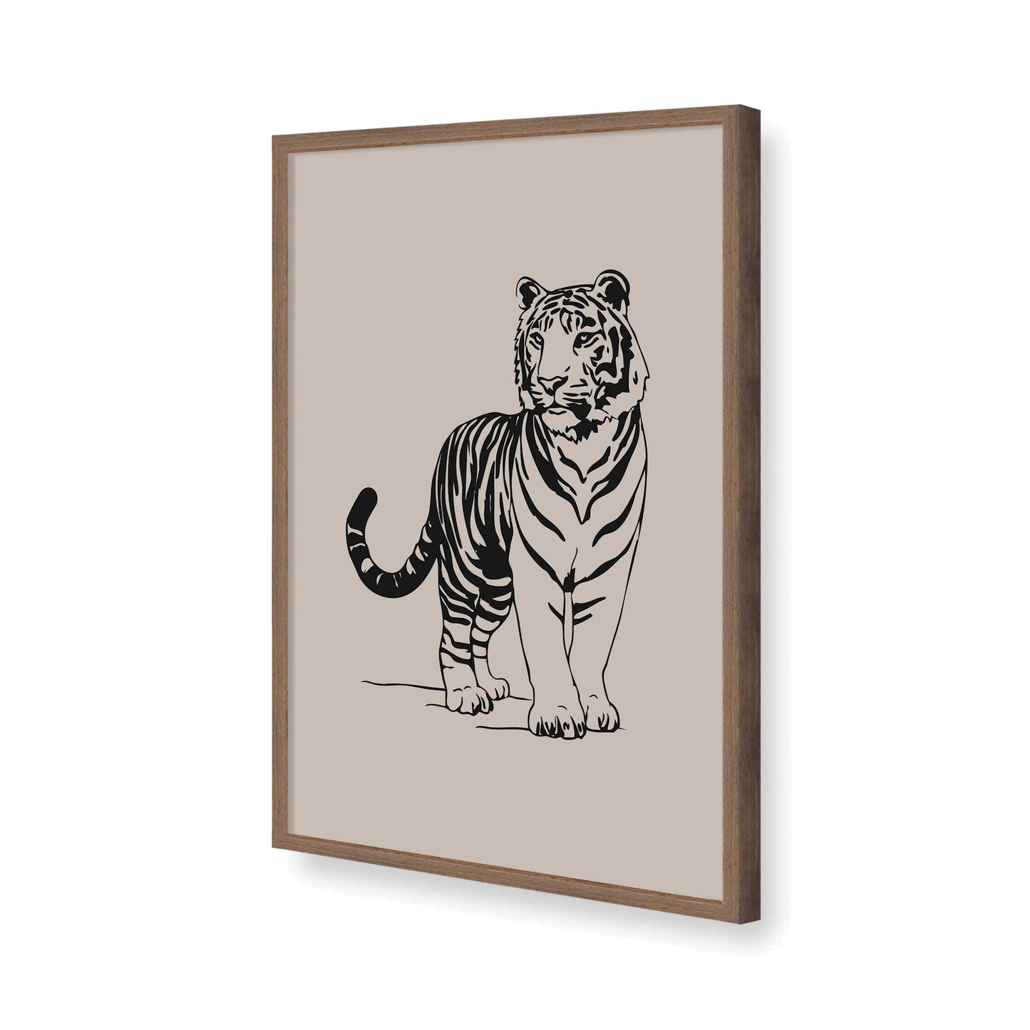 [Color:Walnut], Picture of art in a Walnut frame of the corner