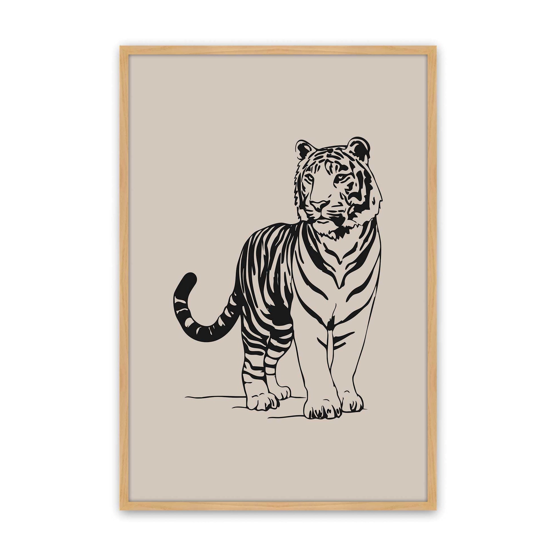 [Color:American Maple], Picture of art in a American Maple frame