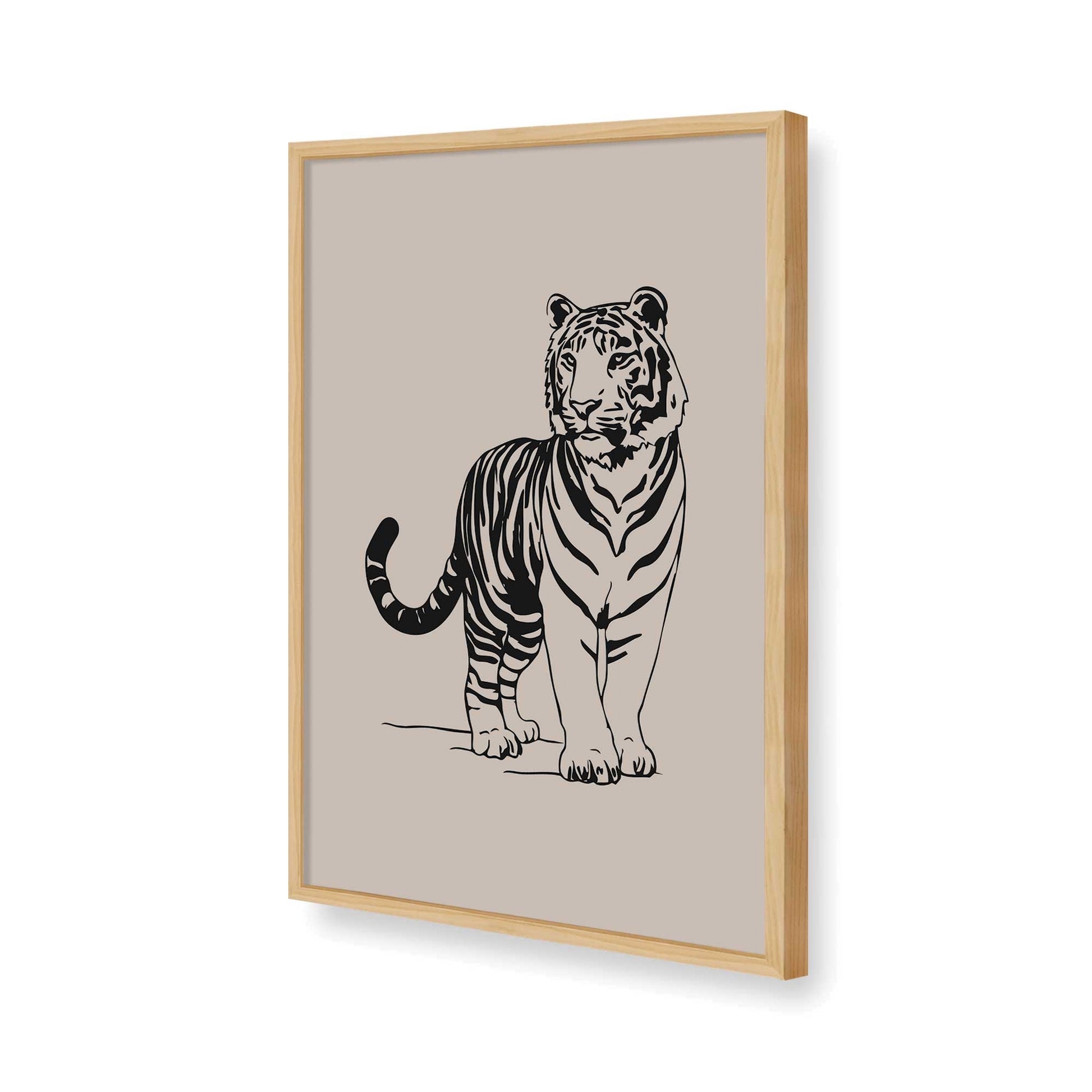 [Color:American Maple], Picture of art in a American Maple frame of the corner