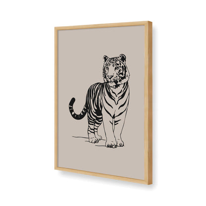 [Color:American Maple], Picture of art in a American Maple frame of the corner
