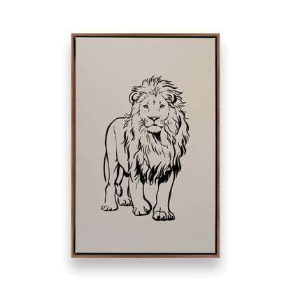 [Color:Walnut], Picture of art in a Walnut frame