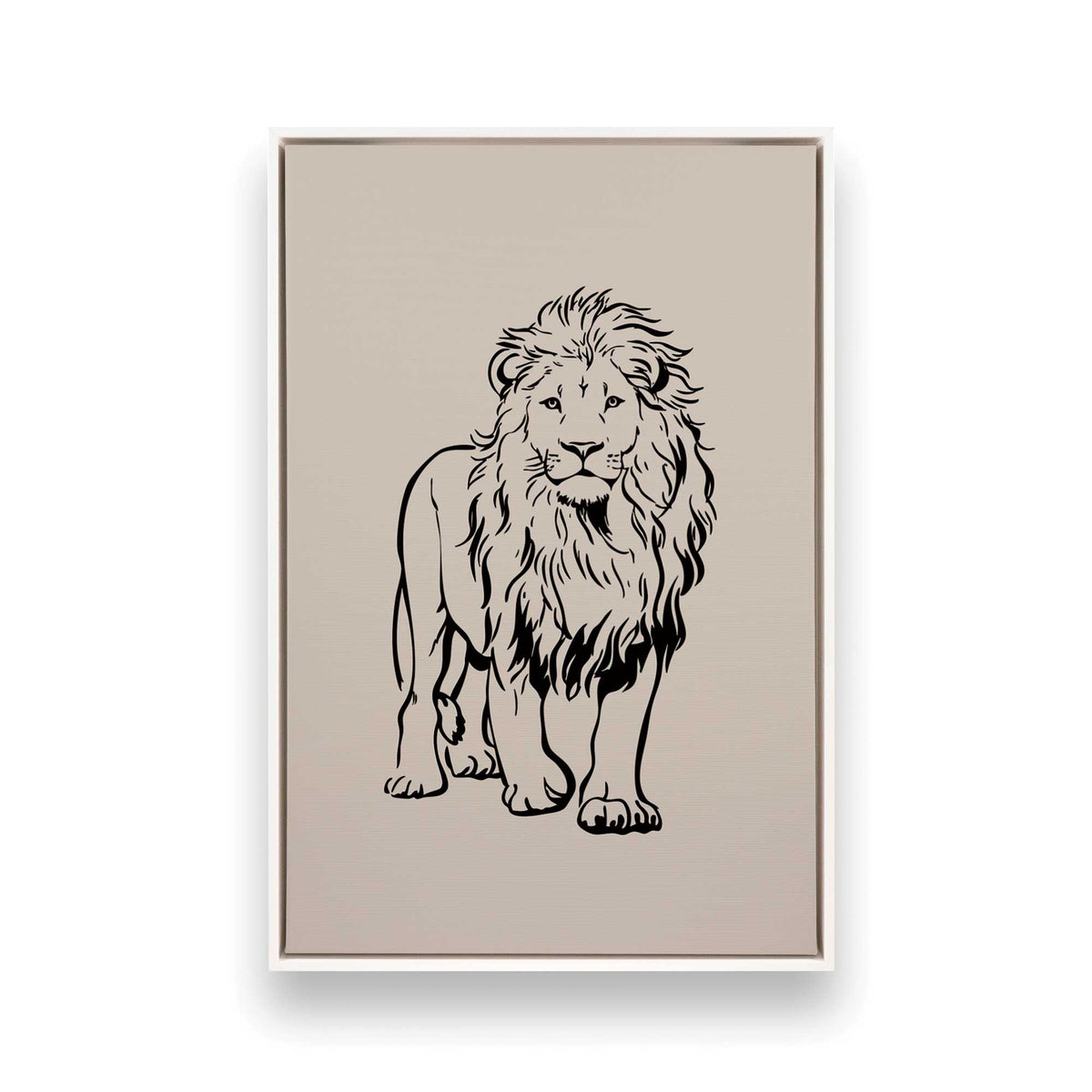 [Color:Opaque White], Picture of art in a White frame