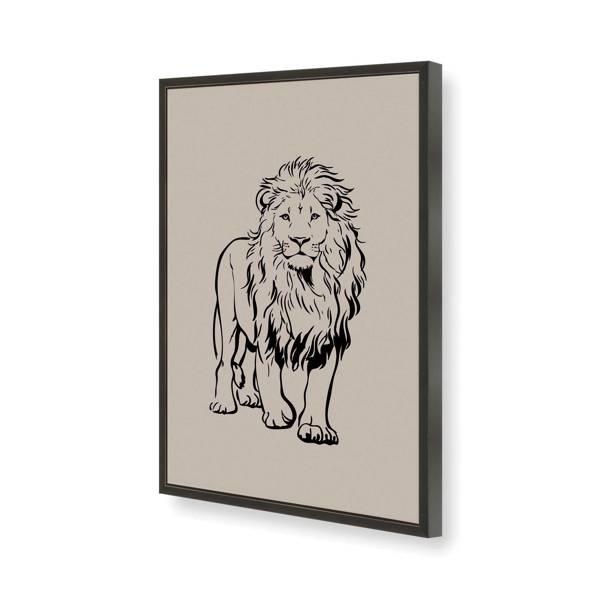 [Color:Satin Black], Picture of art in a Satin Black frame of the corner