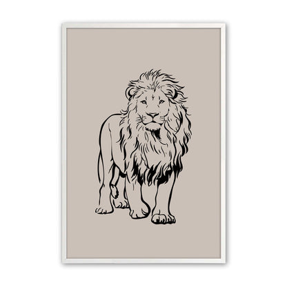 [Color:Opaque White], Picture of art in a Opaque White frame