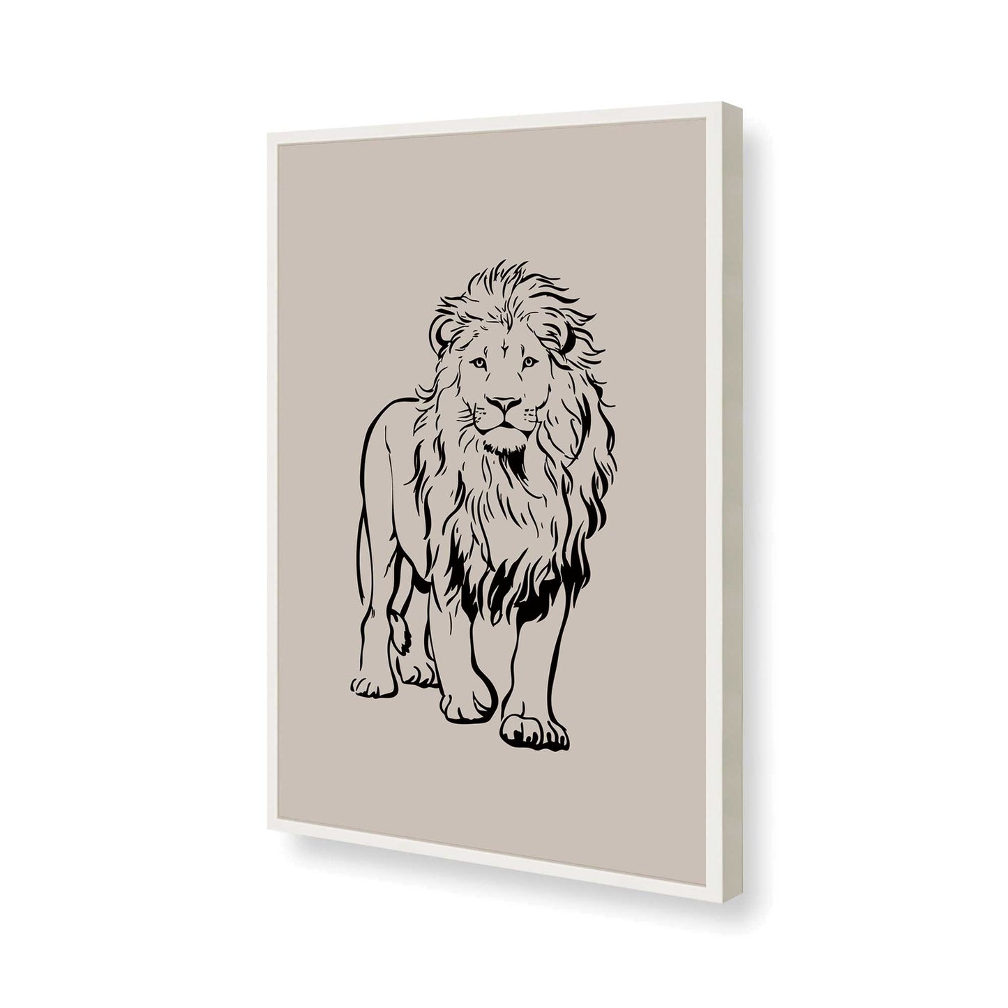 [Color:Opaque White], Picture of art in a Opaque White frame of the corner