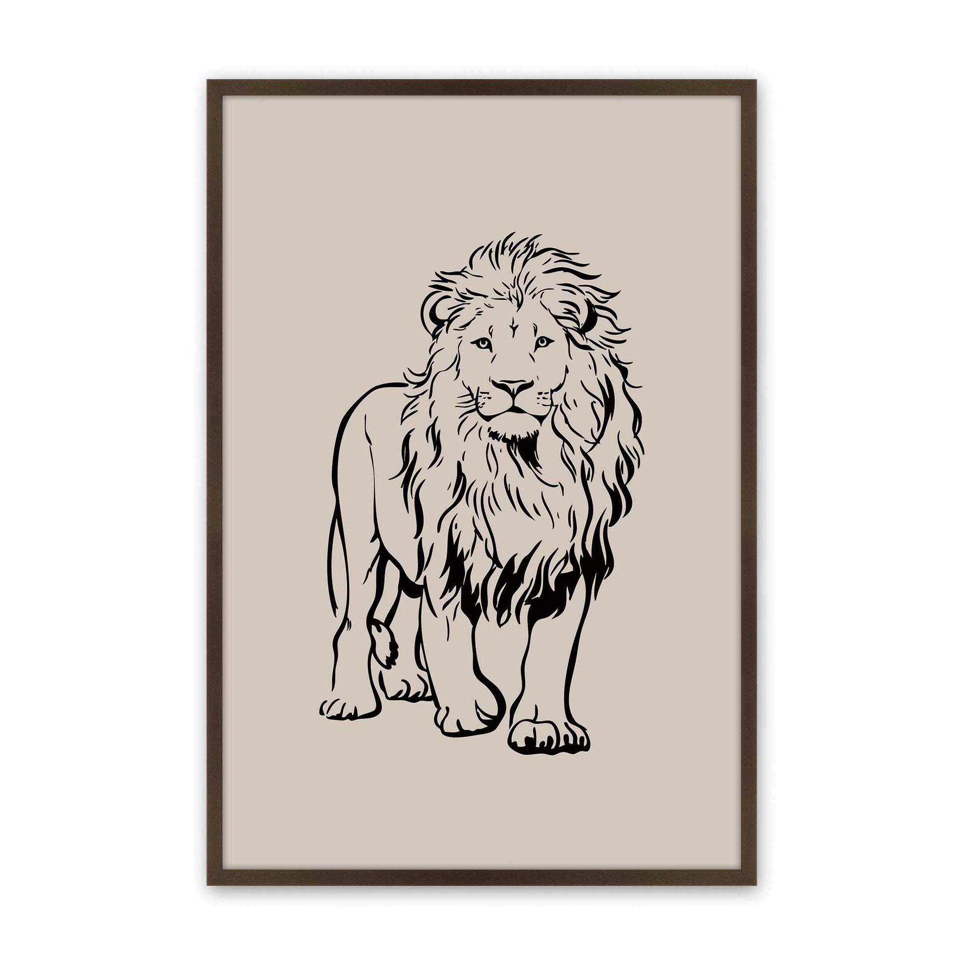 [Color:Belvinder Brown], Picture of art in a Belvinder Brown frame
