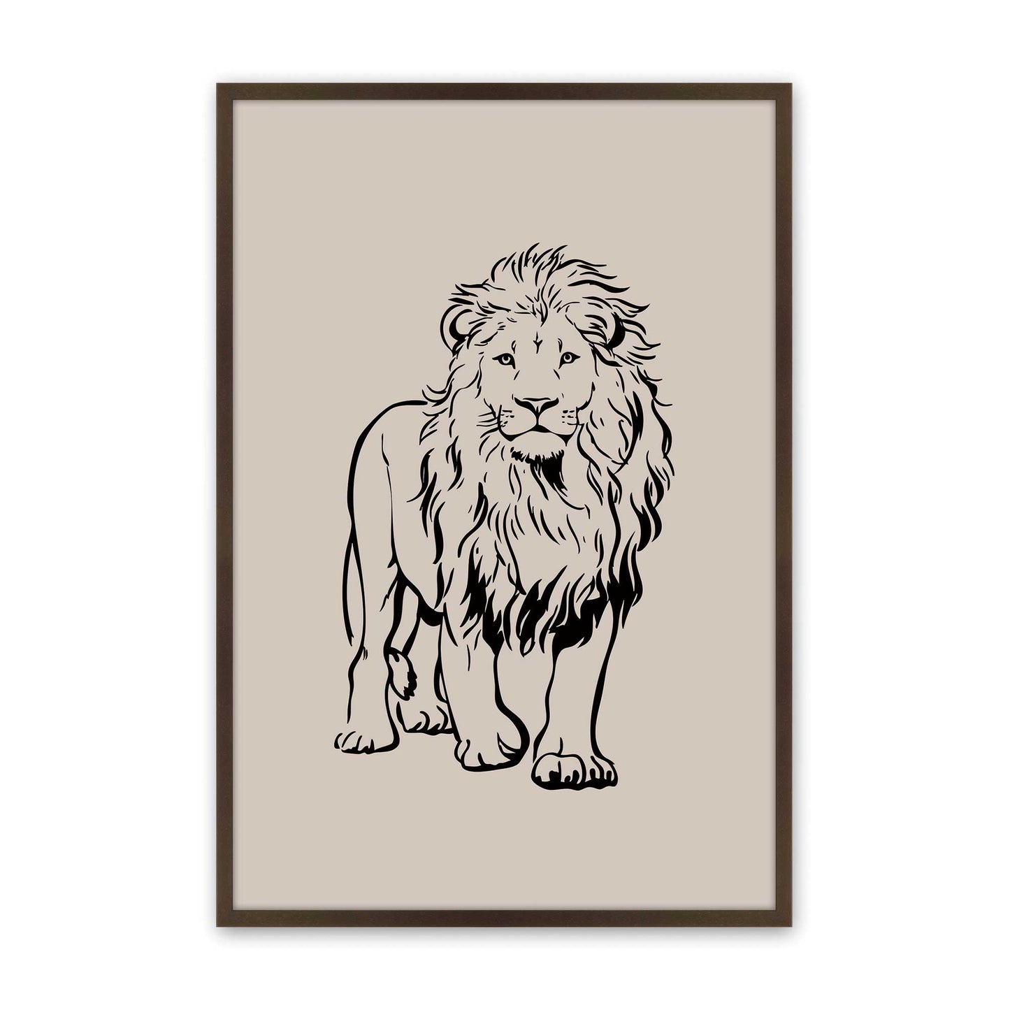 [Color:Brown], Picture of art in a Brown frame