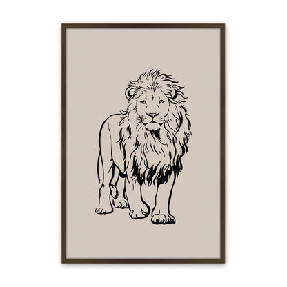 [Color:Brown], Picture of art in a Brown frame