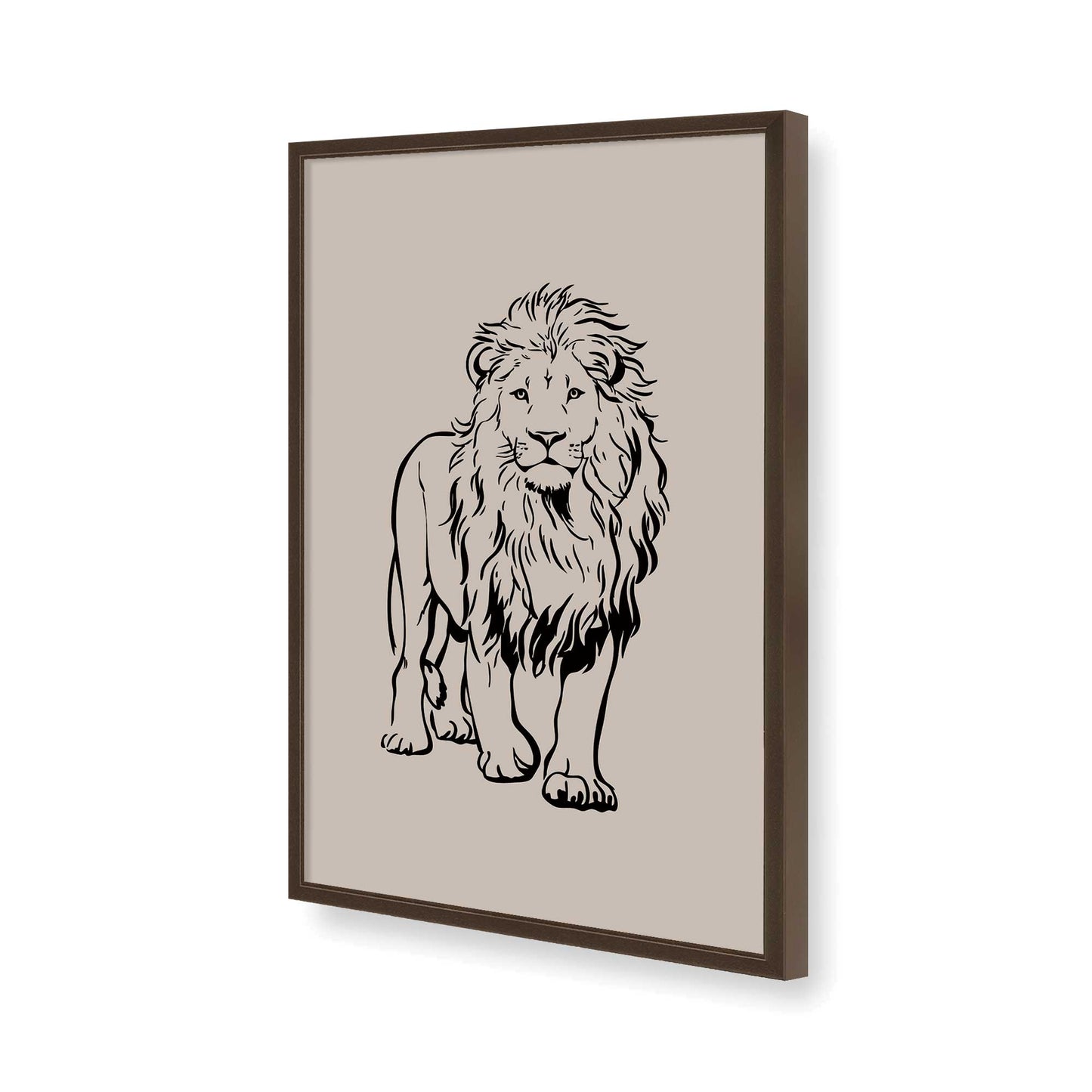 [Color:Belvinder Brown], Picture of art in a Belvinder Brown frame of the corner