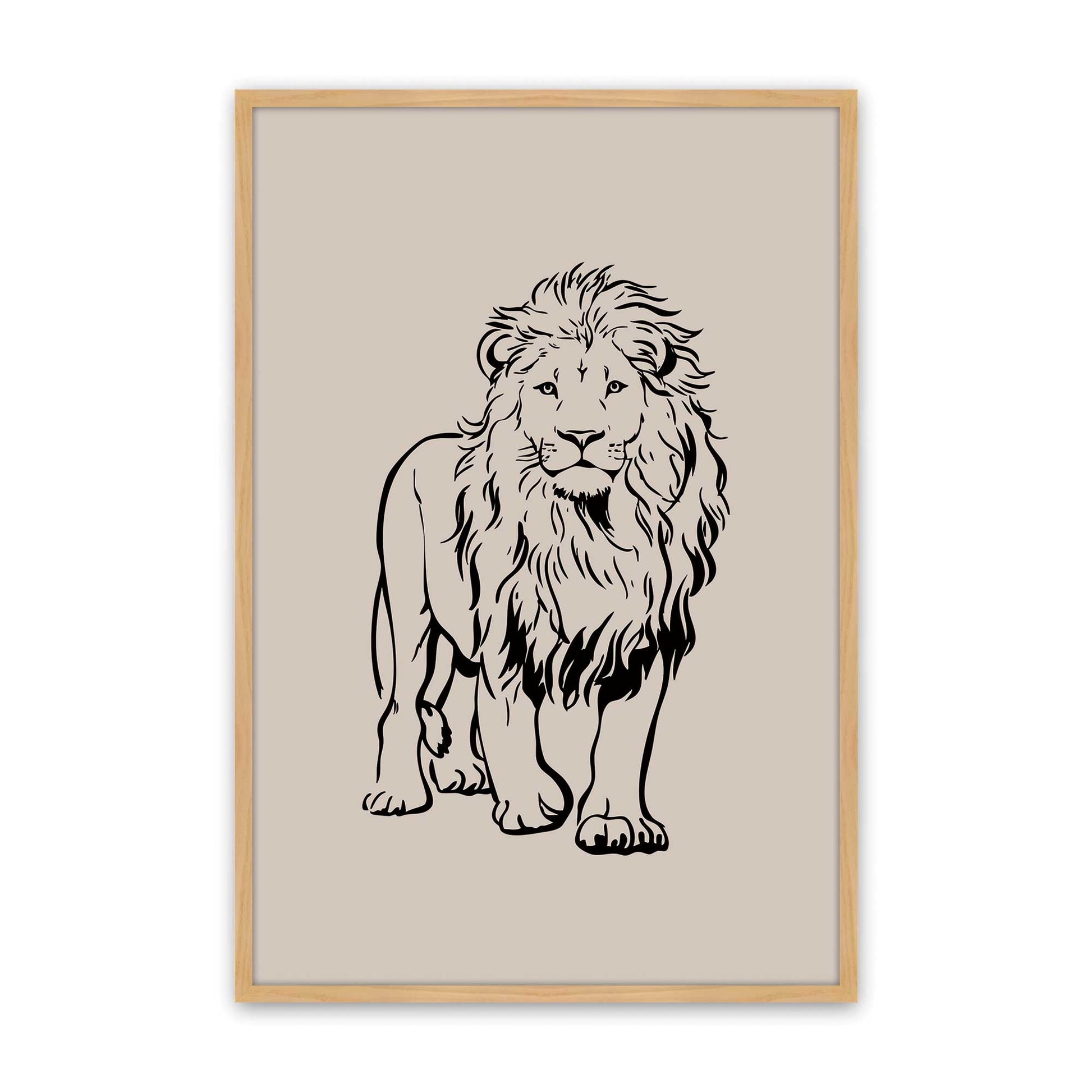 [Color:American Maple], Picture of art in a American Maple frame