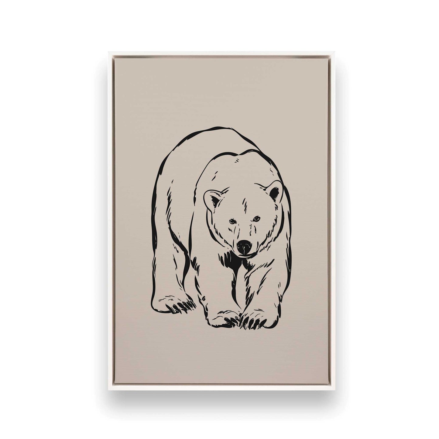 [Color:Opaque White], Picture of art in a White frame