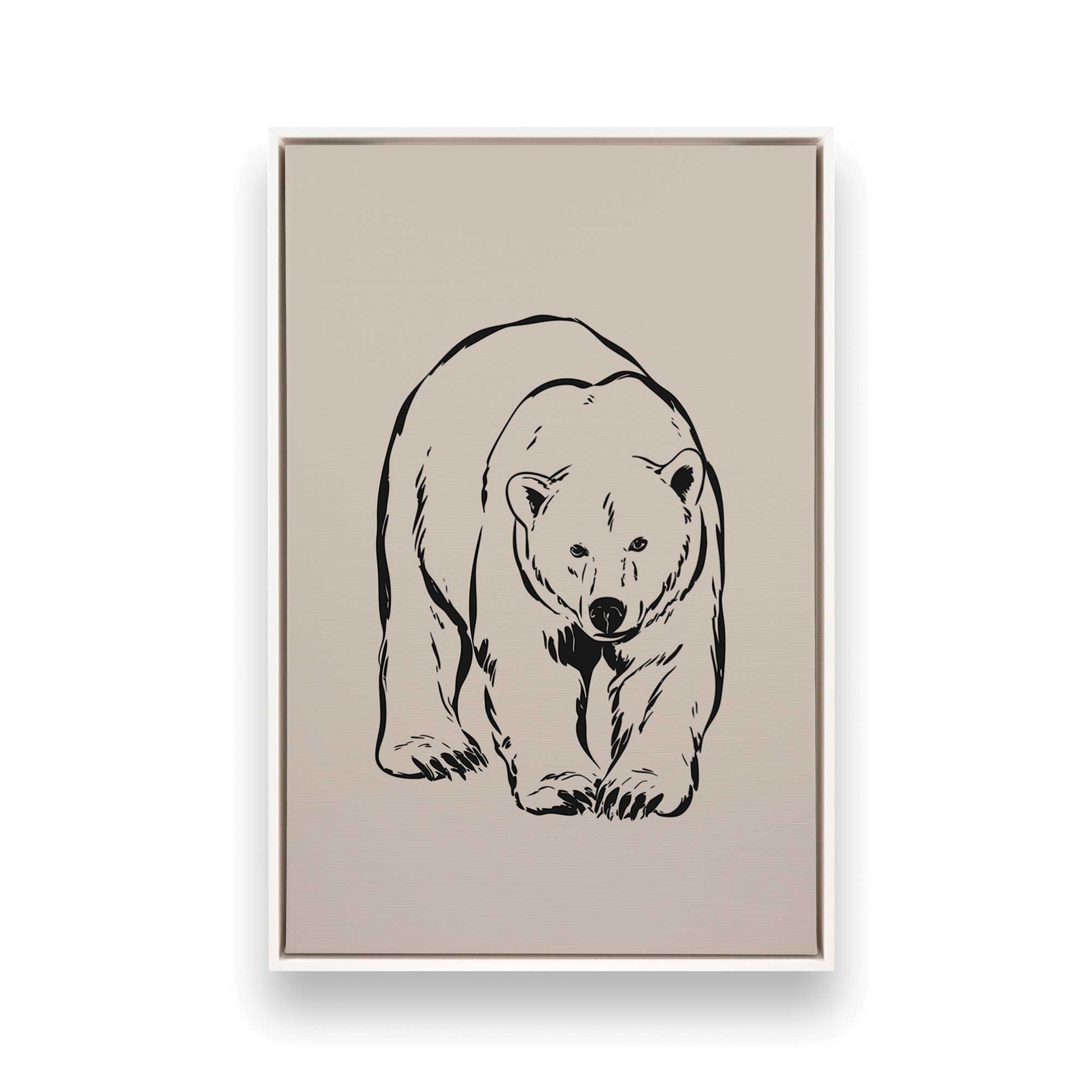 [Color:Opaque White], Picture of art in a White frame