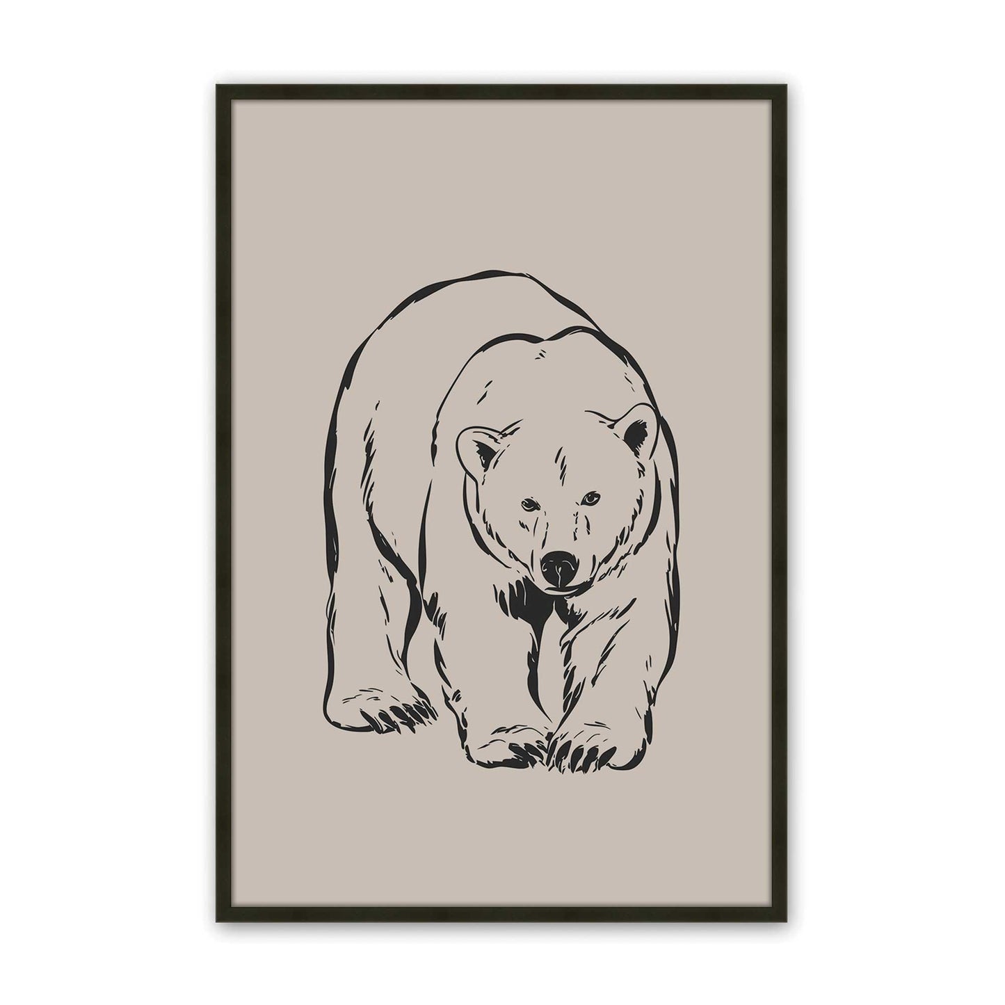 [Color:Satin Black], Picture of art in a Satin Black frame