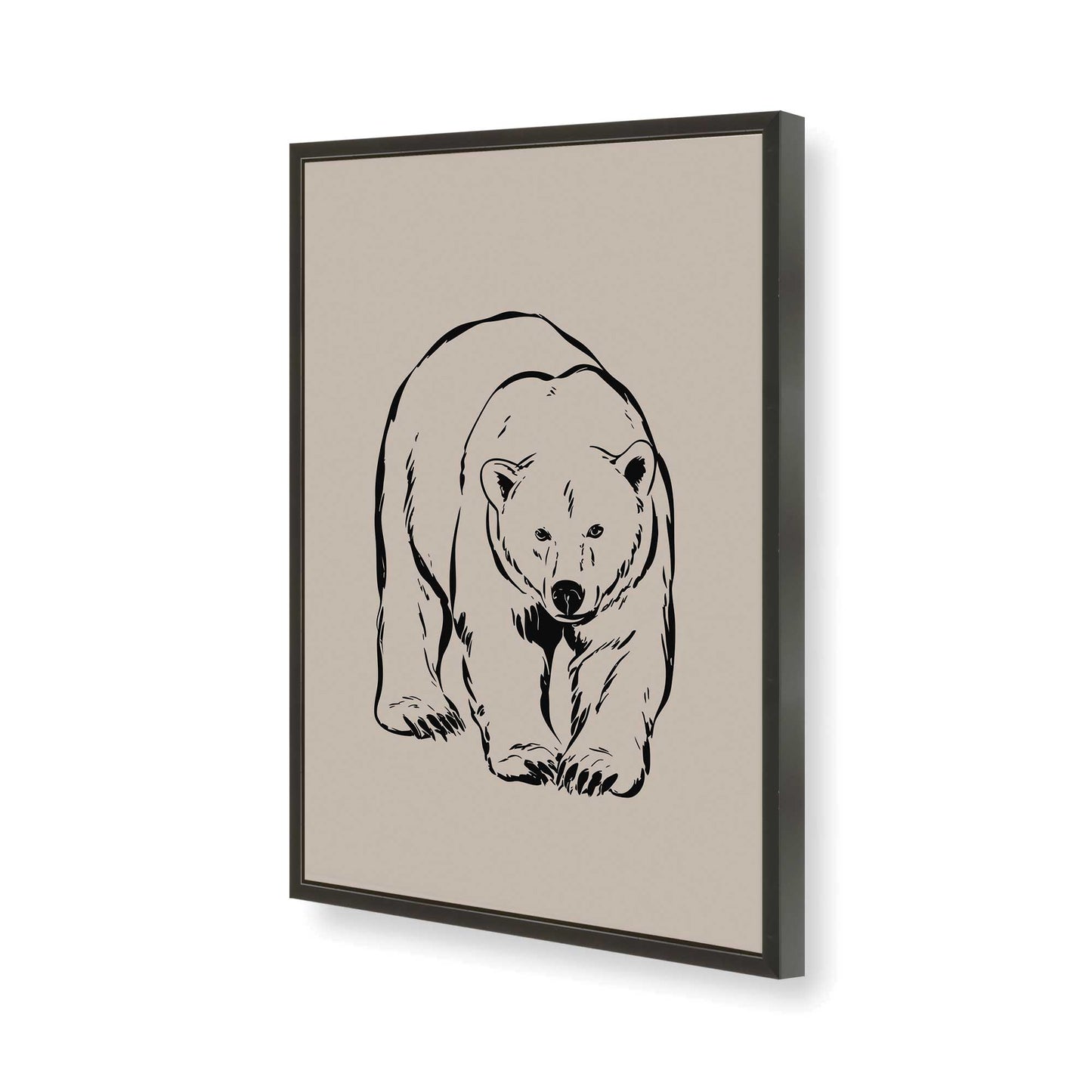 [Color:Satin Black], Picture of art in a Satin Black frame of the corner