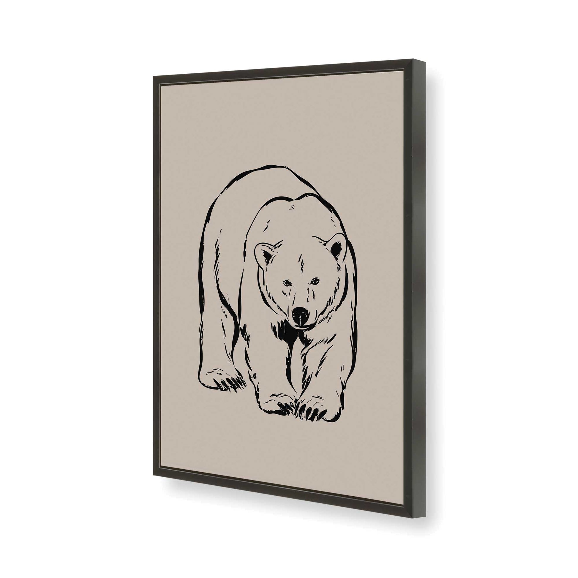 [Color:Satin Black], Picture of art in a Satin Black frame of the corner