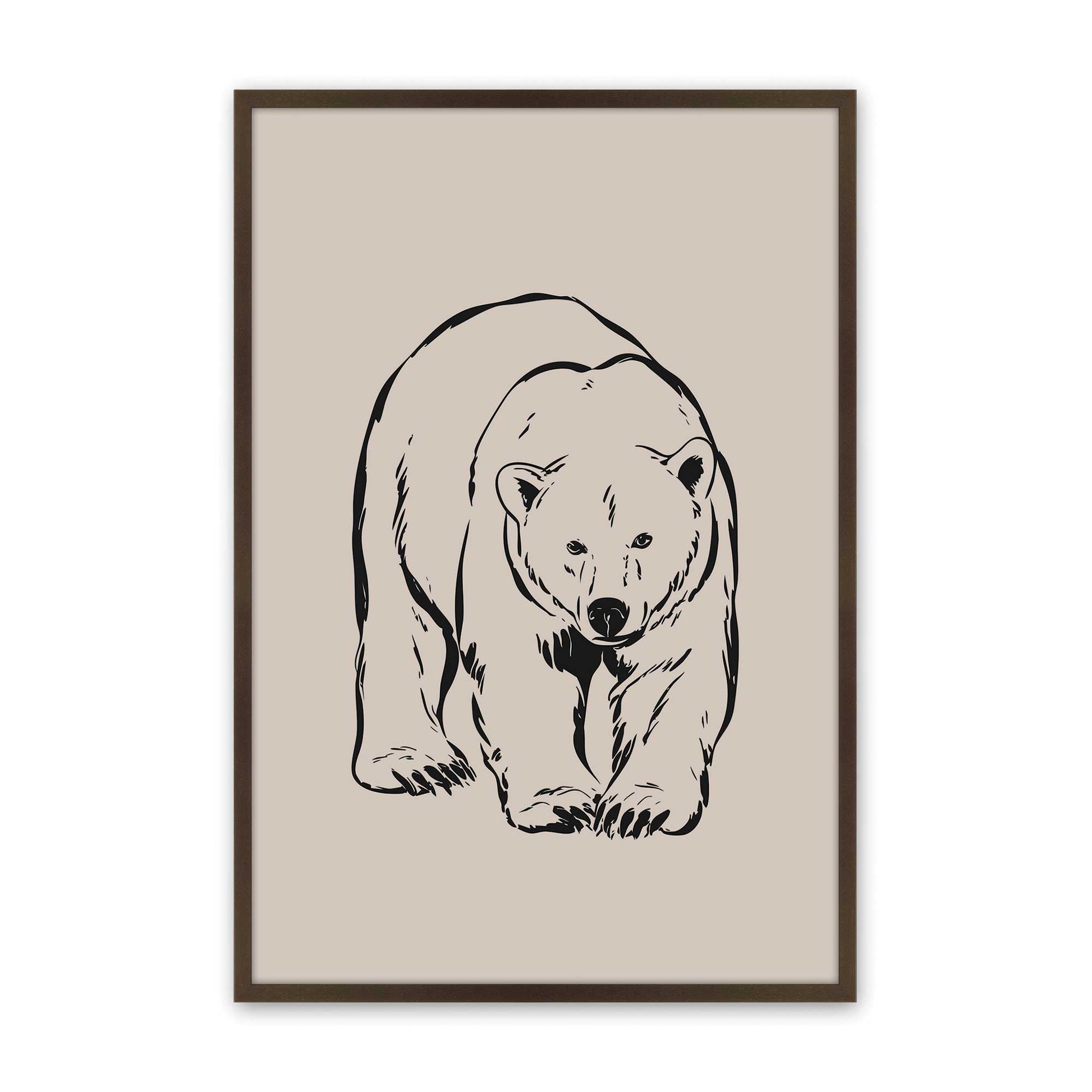 [Color:Belvinder Brown], Picture of art in a Belvinder Brown frame