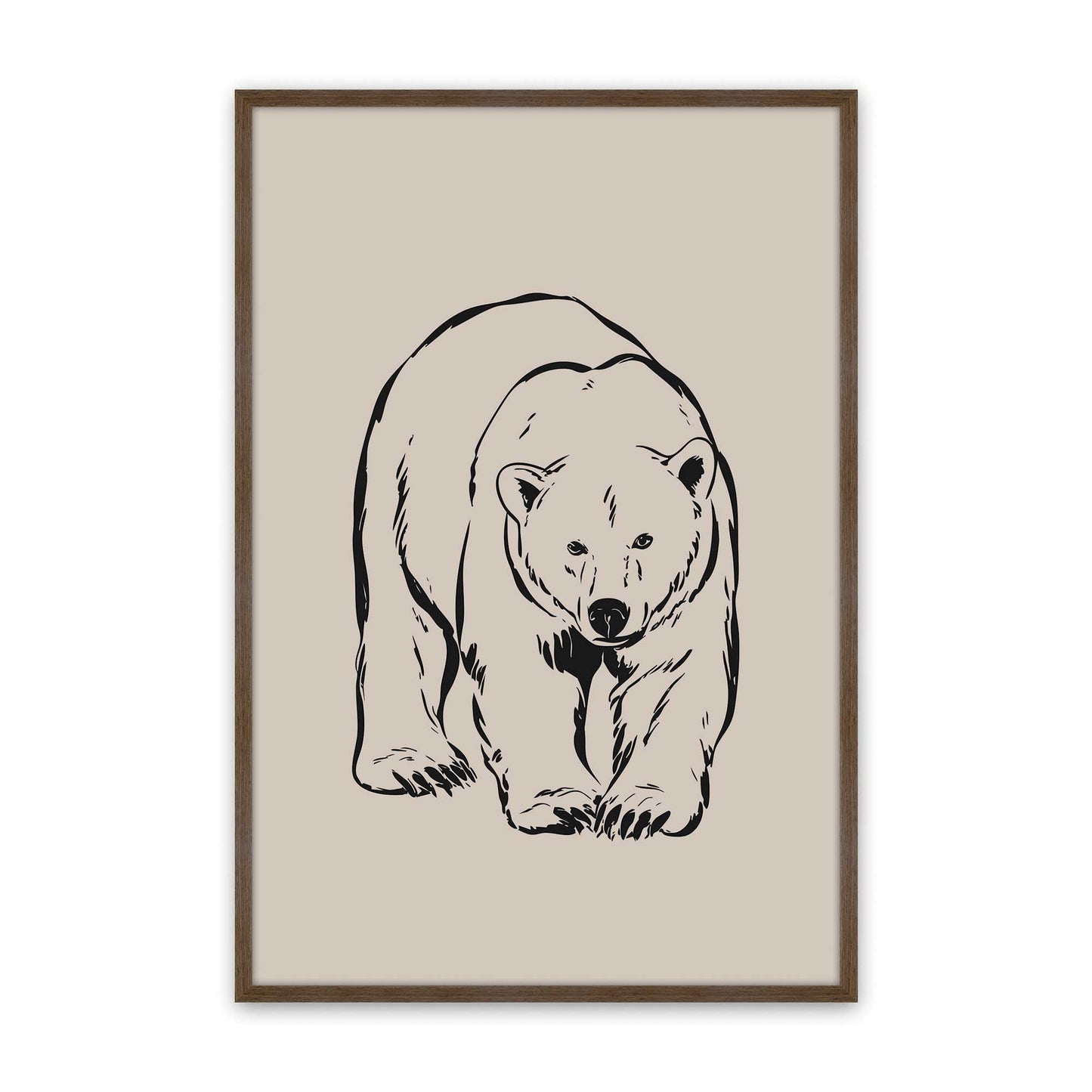 [Color:Walnut], Picture of art in a Walnut frame