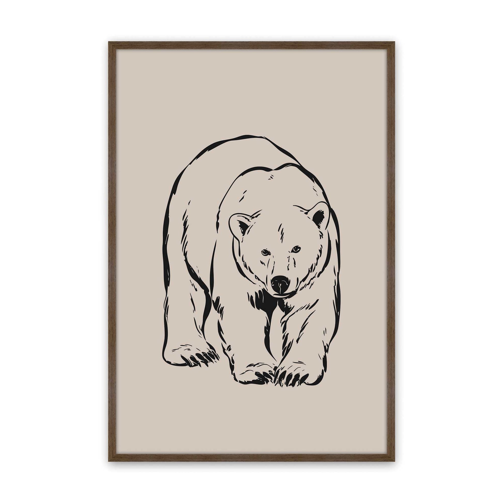 [Color:Walnut], Picture of art in a Walnut frame