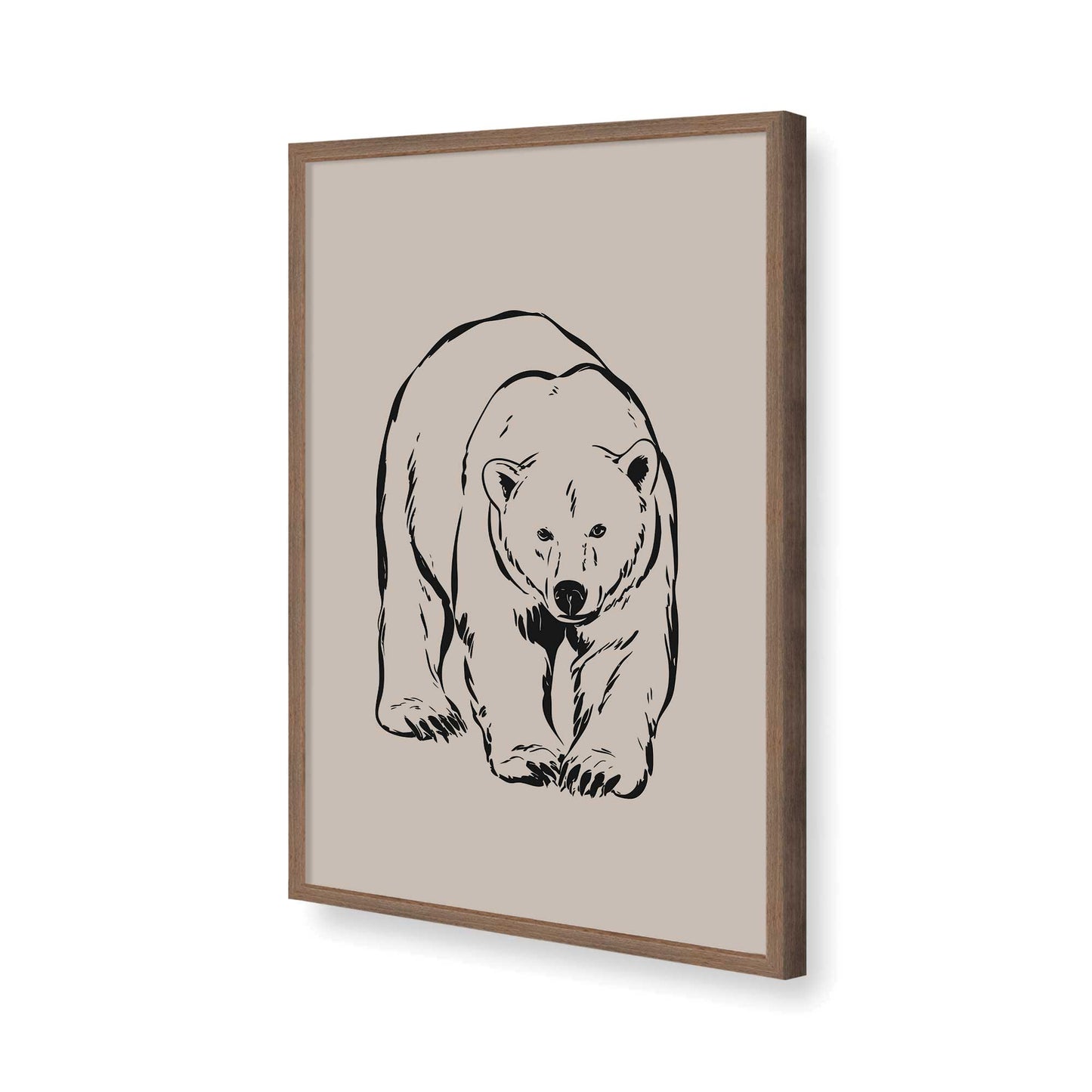 [Color:Walnut], Picture of art in a Walnut frame of the corner