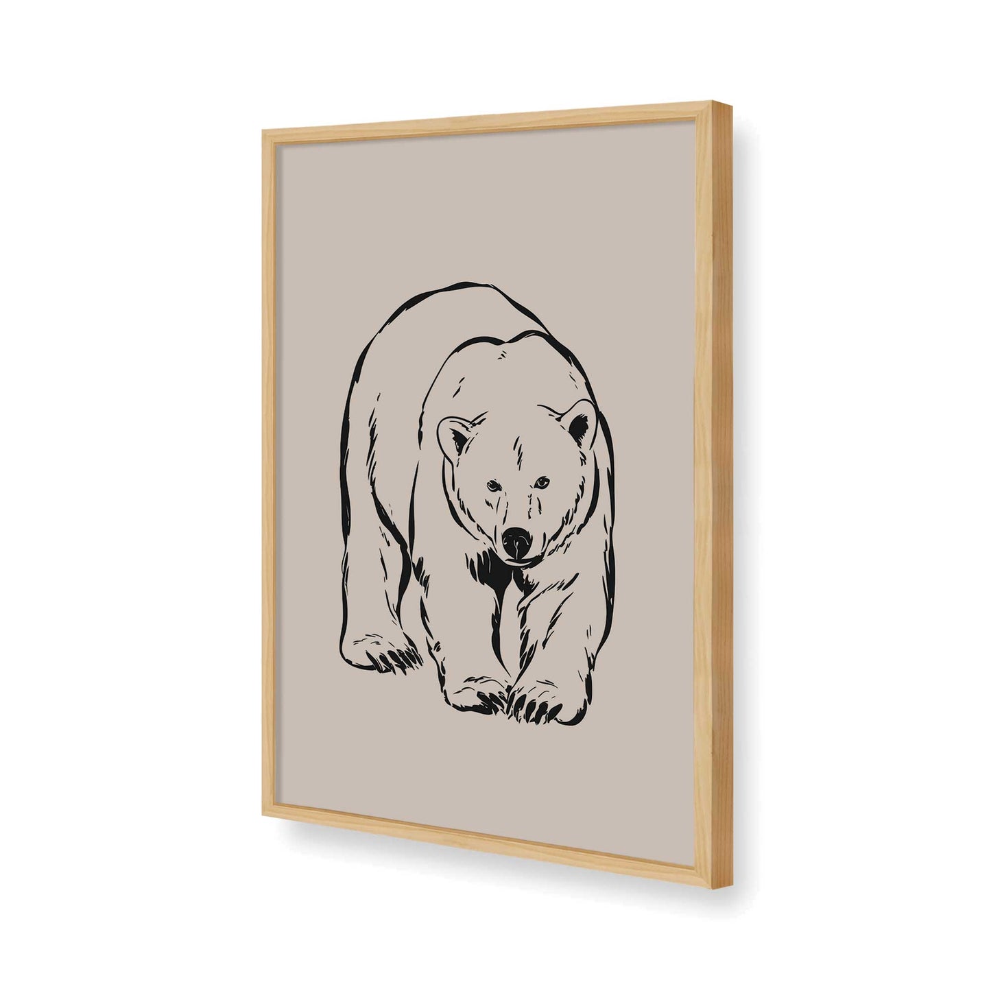 [Color:American Maple], Picture of art in a American Maple frame of the corner
