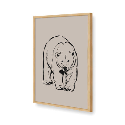 [Color:American Maple], Picture of art in a American Maple frame of the corner