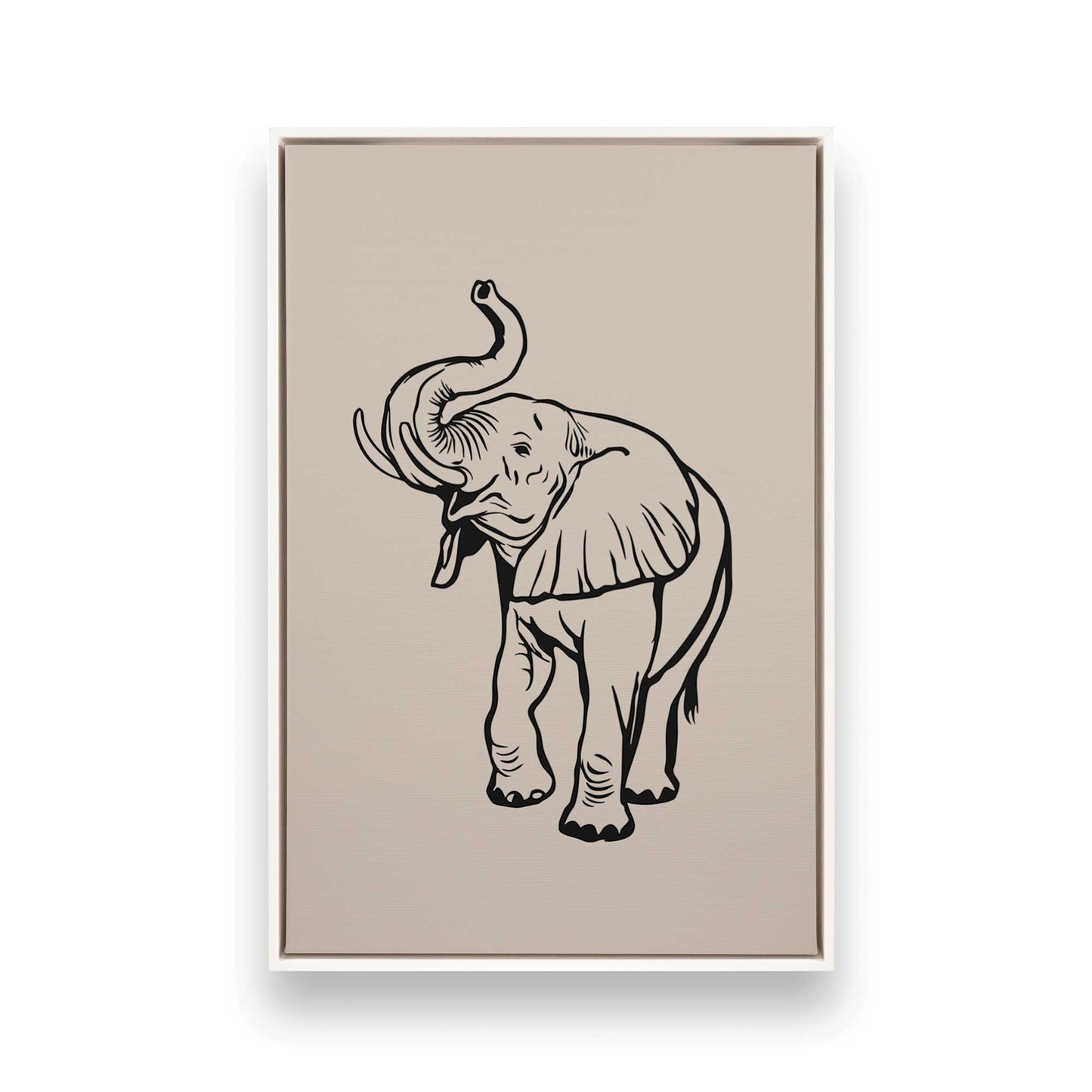 [Color:Opaque White], Picture of art in a White frame