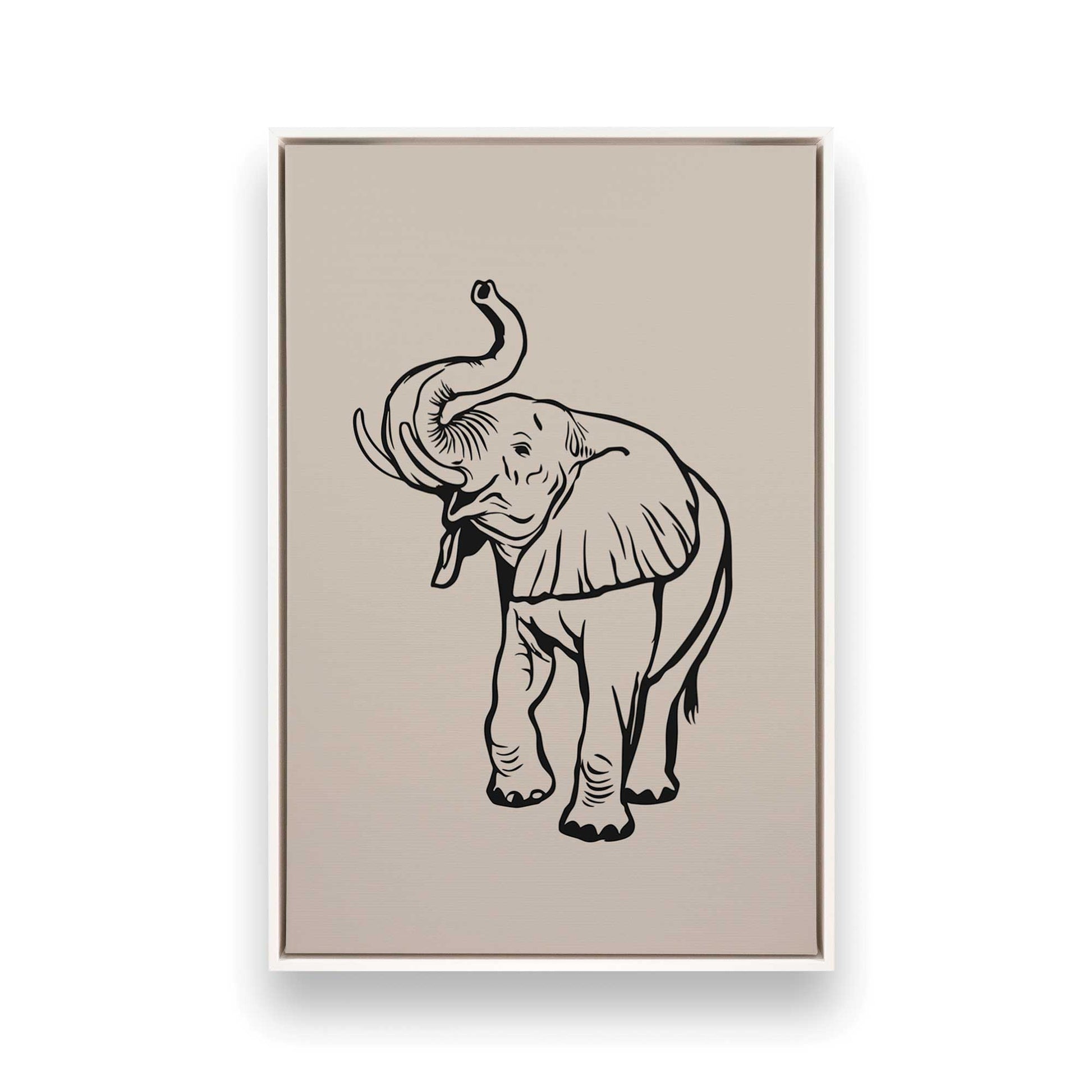 [Color:Opaque White], Picture of art in a White frame