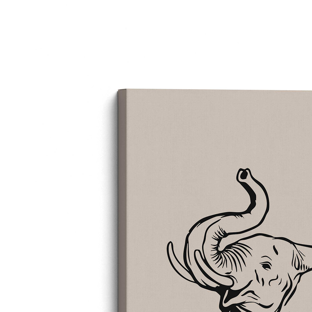 [Color:Stretched Canvas], Picture of the corner of the art