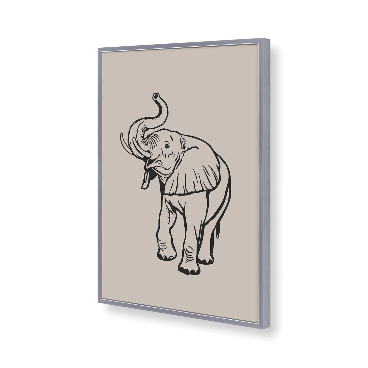 [Color:Polished Chrome], Picture of art in a Polished Chrome frame of the corner