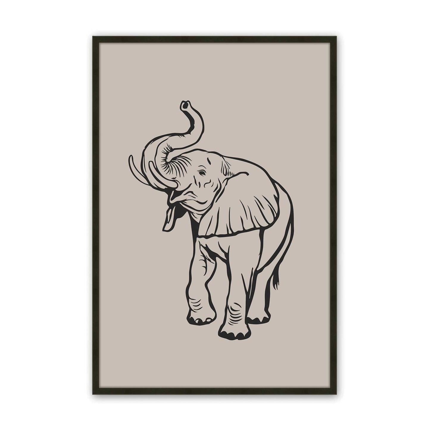 [Color:Satin Black], Picture of art in a Satin Black frame