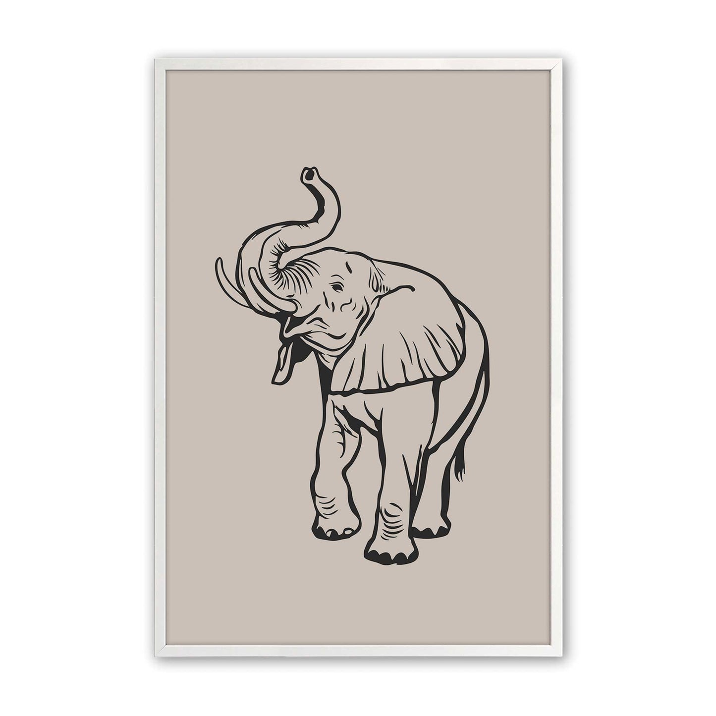 [Color:Opaque White], Picture of art in a Opaque White frame