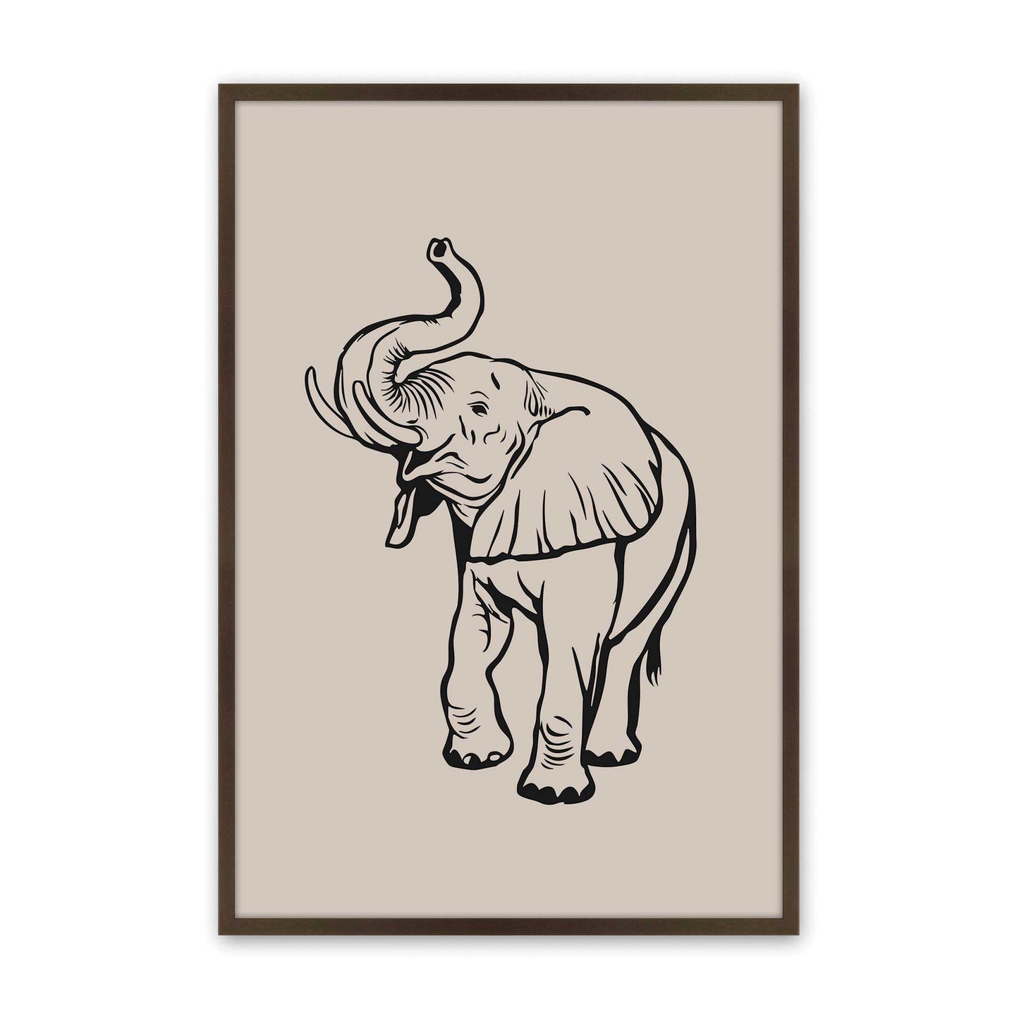 [Color:Belvinder Brown], Picture of art in a Belvinder Brown frame