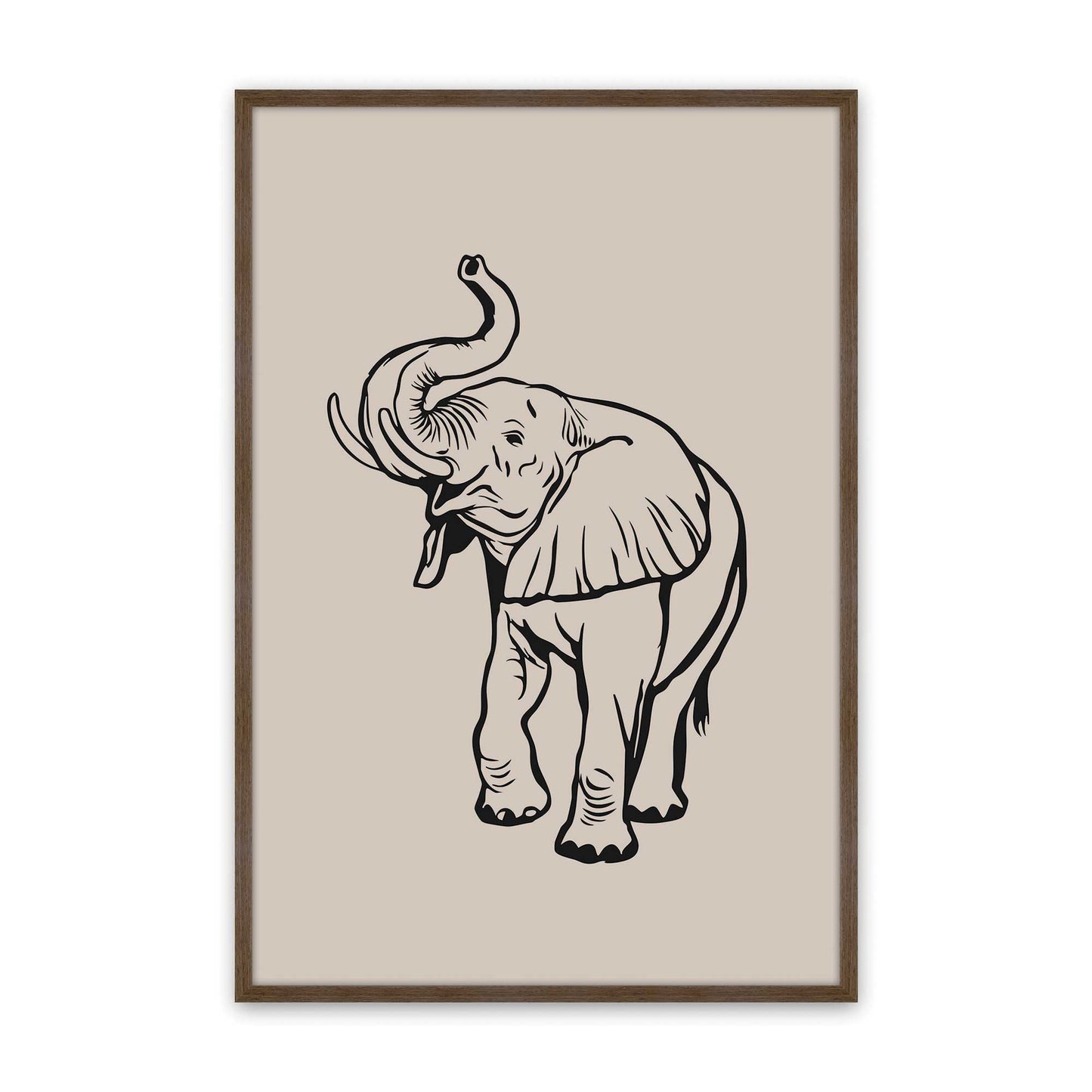 [Color:Walnut], Picture of art in a Walnut frame