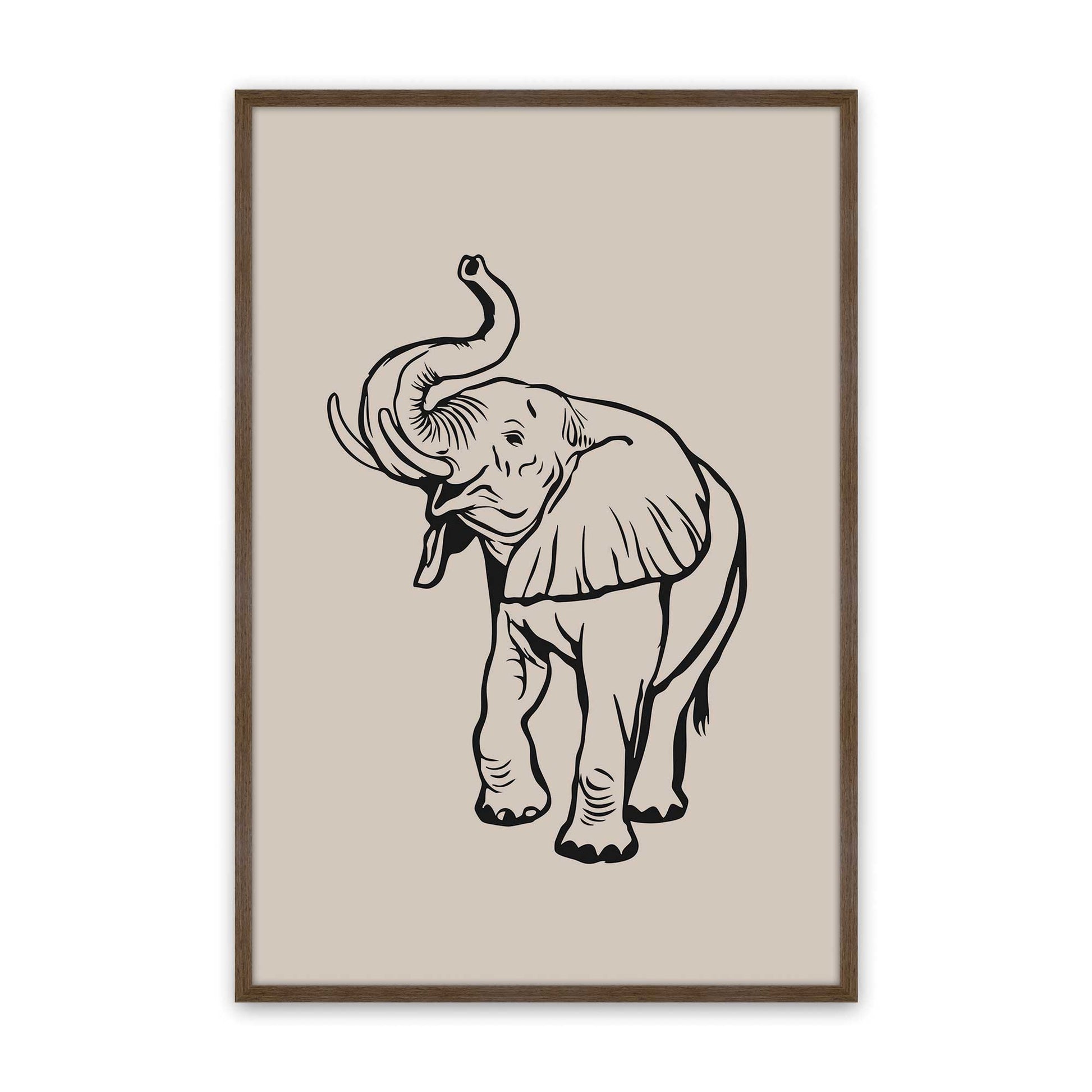 [Color:Walnut], Picture of art in a Walnut frame
