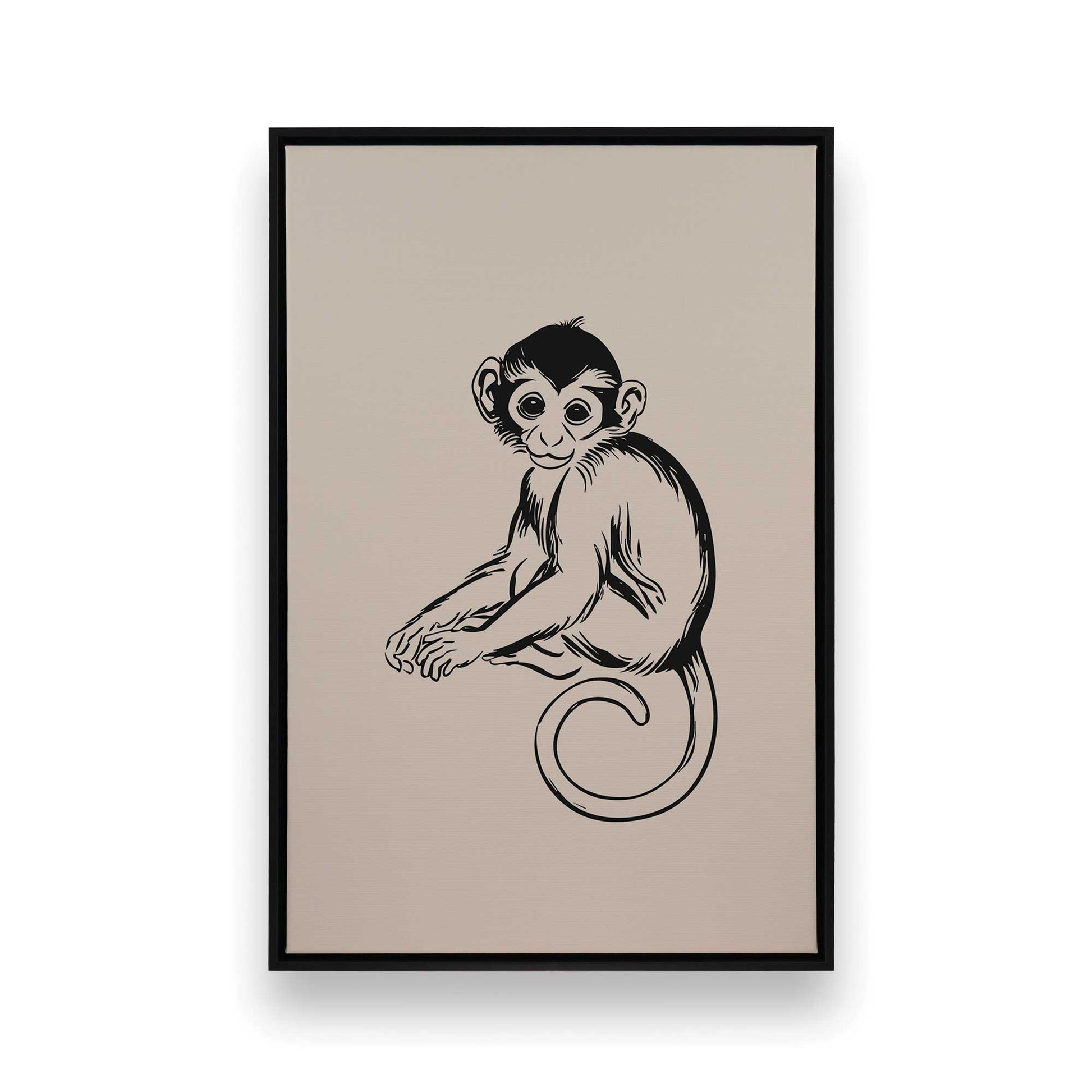 [Color:Satin Black], Picture of art in a Satin Black frame