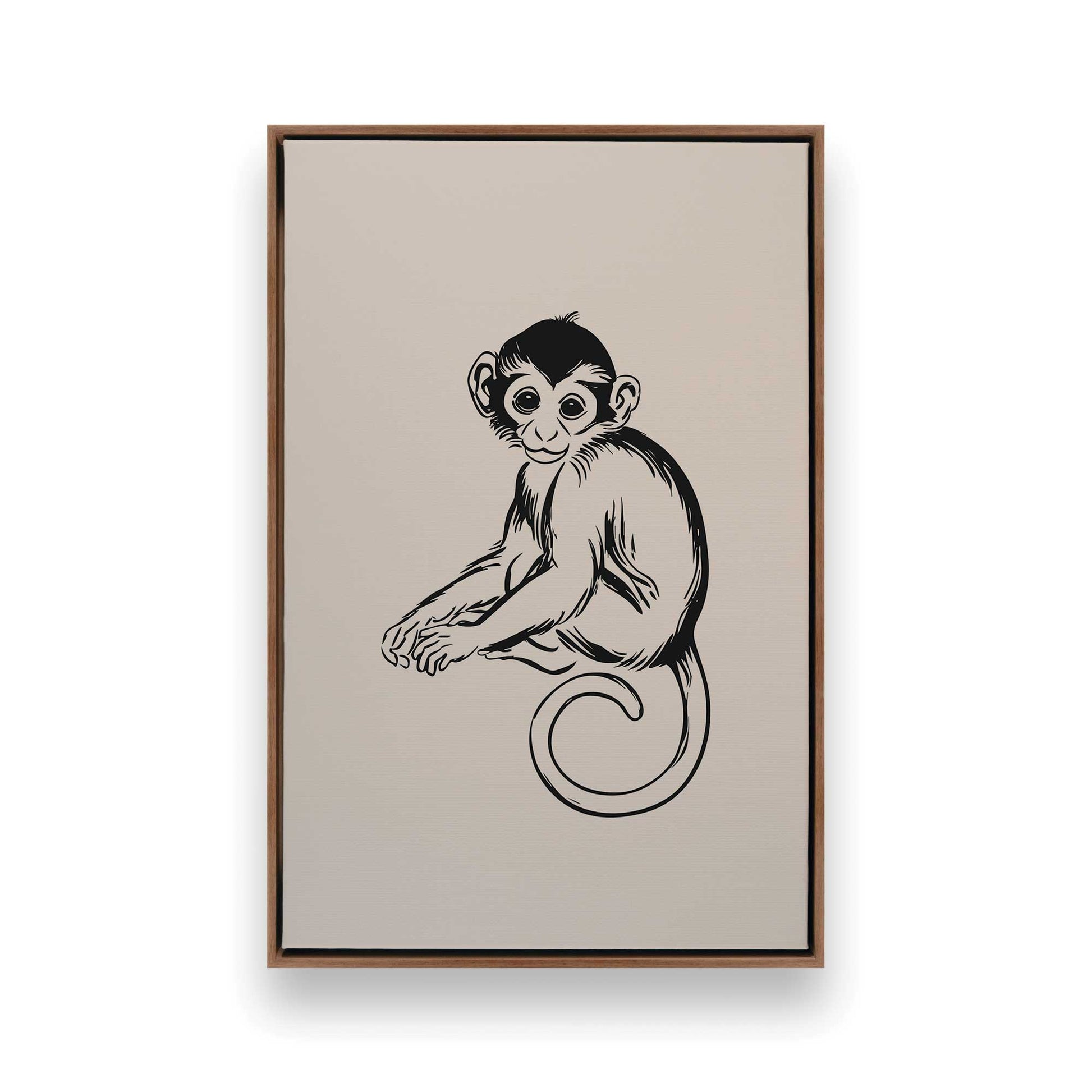 [Color:Walnut], Picture of art in a Walnut frame