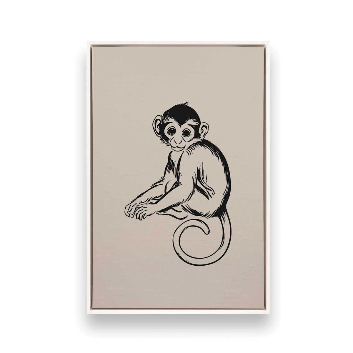 [Color:Opaque White], Picture of art in a White frame