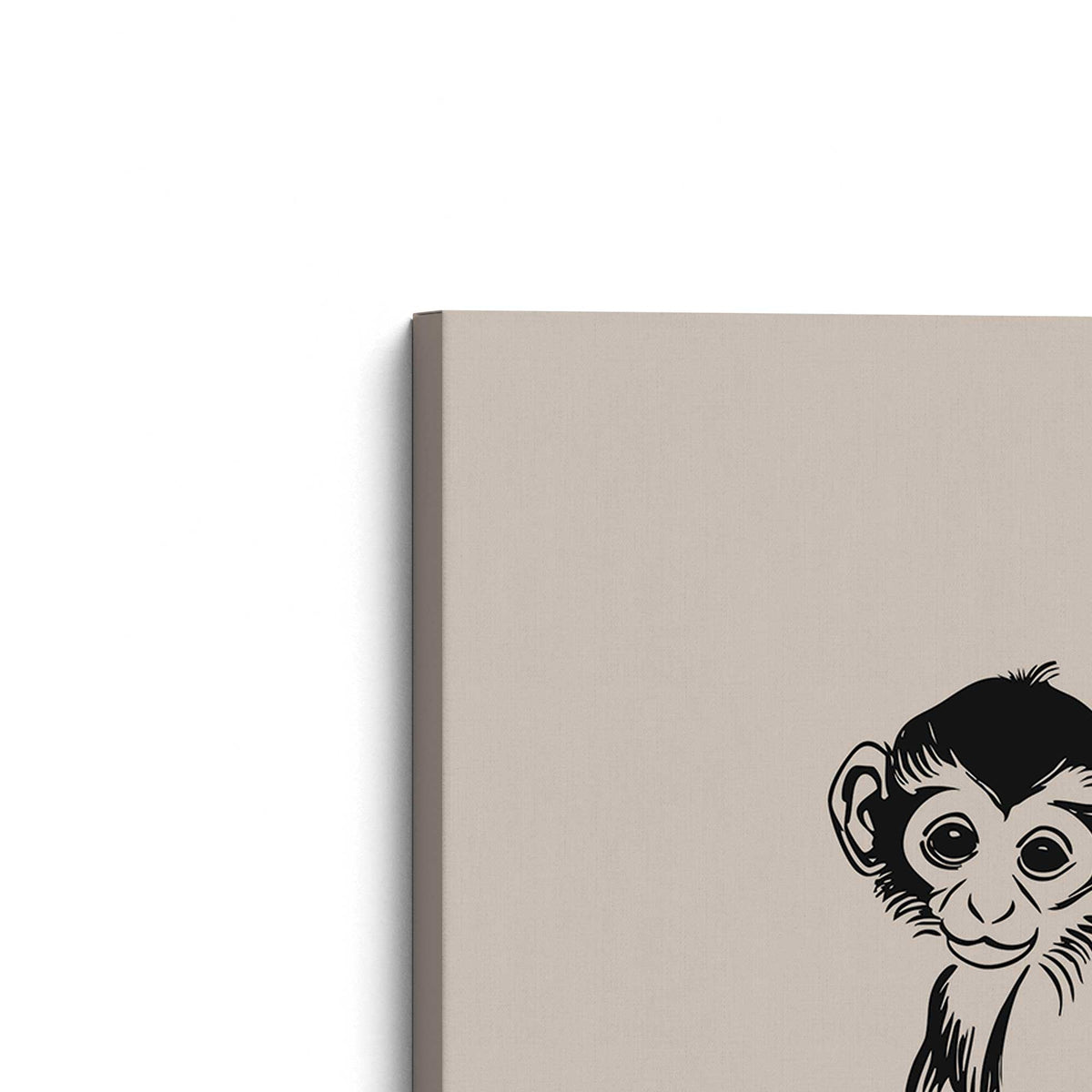 [Color:Stretched Canvas], Picture of the corner of the art