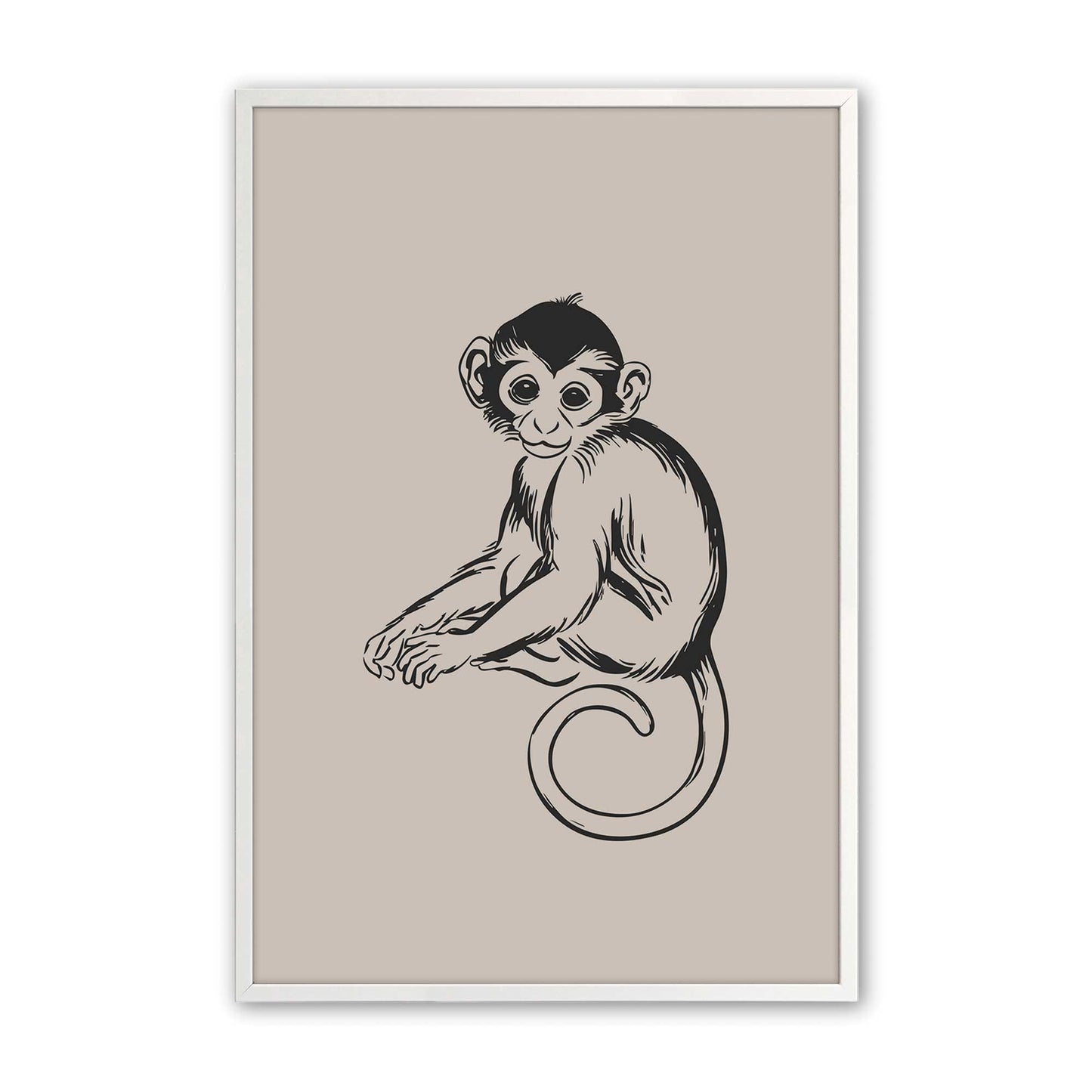 [Color:Opaque White], Picture of art in a Opaque White frame
