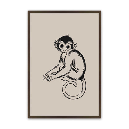 [Color:Brown], Picture of art in a Brown frame