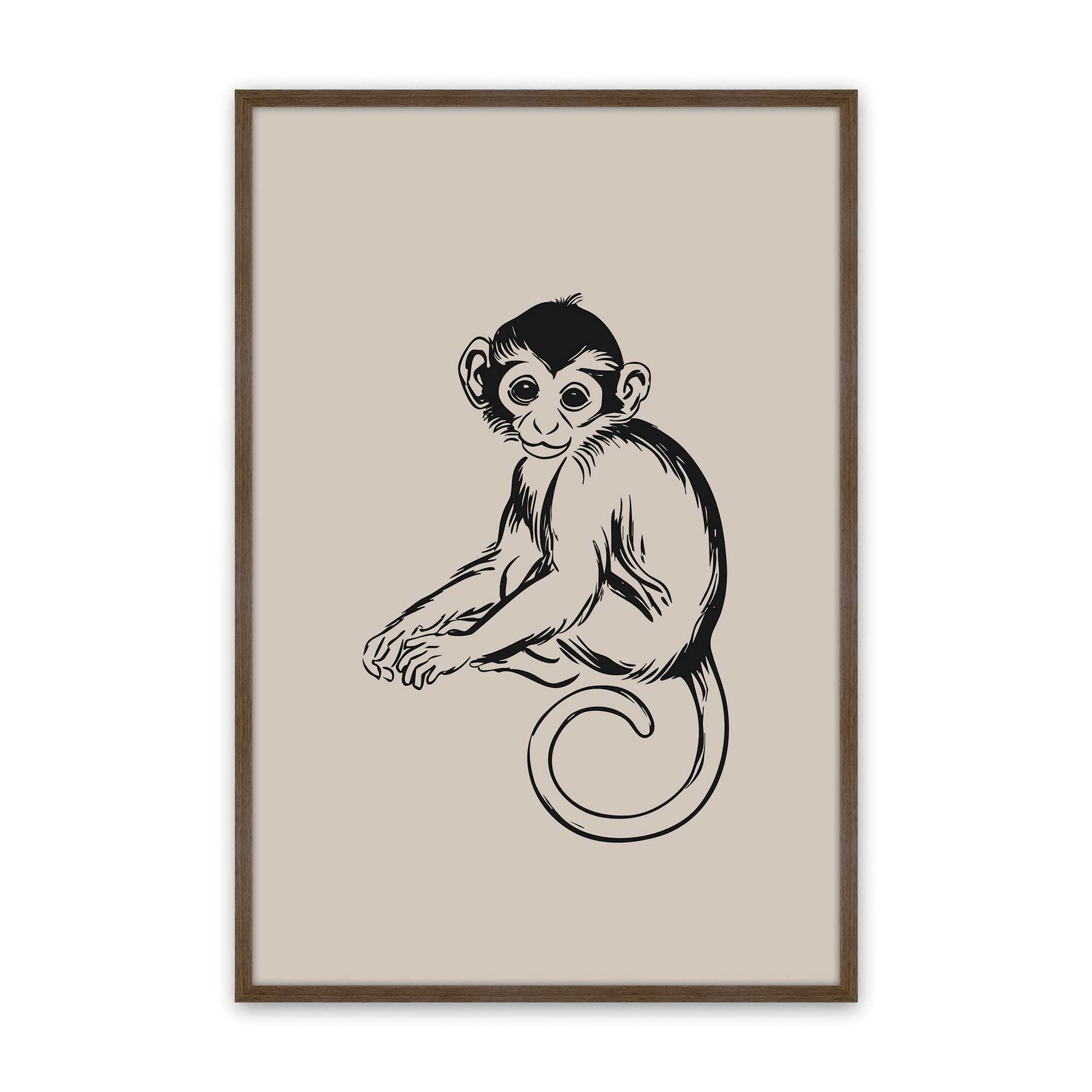 [Color:Walnut], Picture of art in a Walnut frame