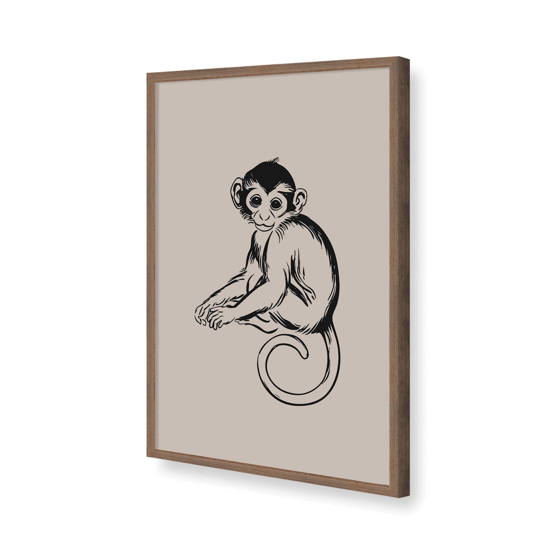 [Color:Walnut], Picture of art in a Walnut frame of the corner